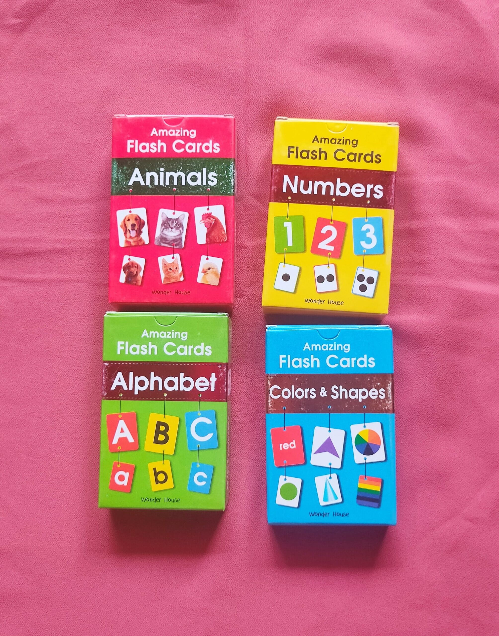 Amazing Flash Cards Set Of 4 Boxes Early Development Of Preschool Toddler 220 Cards The Sprouts Books