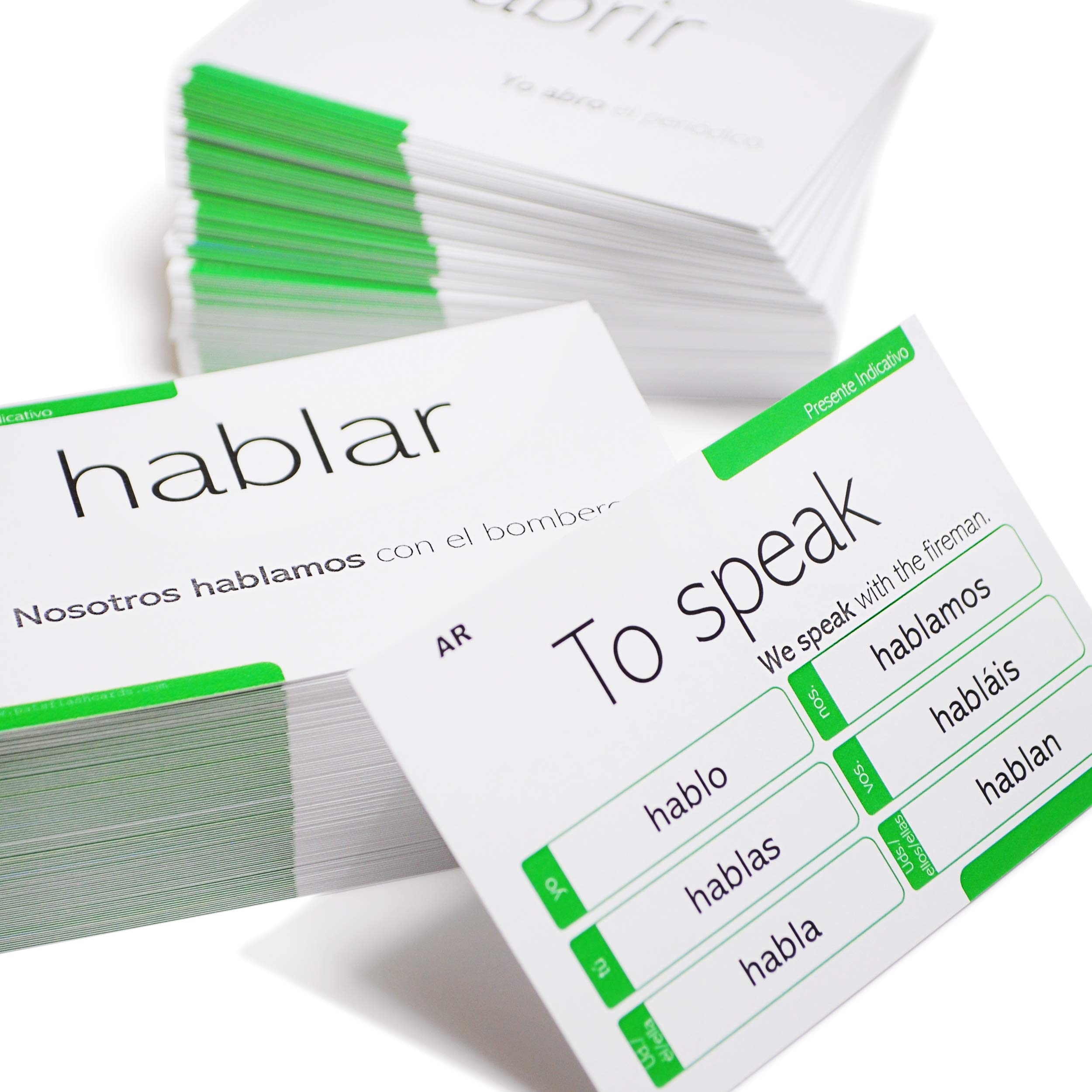 Amazon 200 Spanish Verb Conjugation Presente Indicativo Flash Cards Full Examples In Both Spanish And English Toys Games