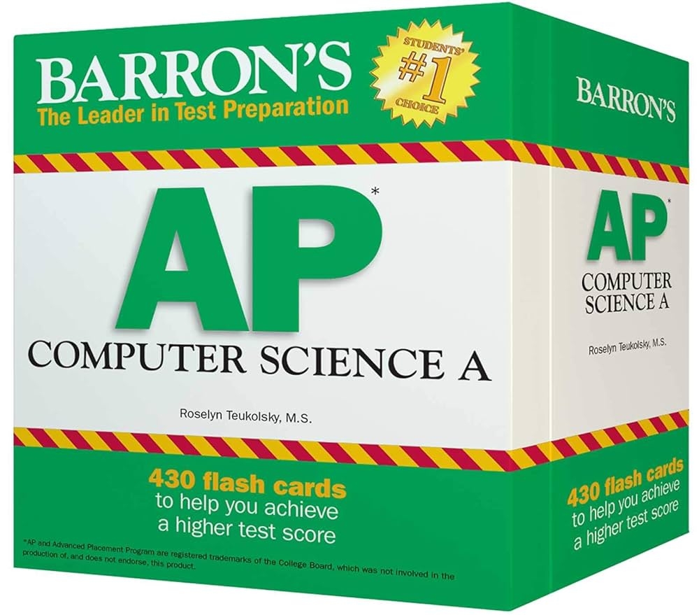 Amazon AP Computer Science A Flash Cards 9781438078564 Teukolsky M S Roselyn 