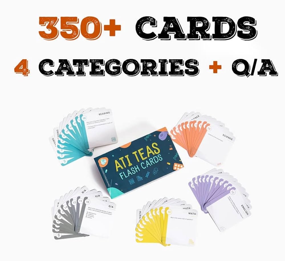 Amazon ATI TEAS 7 Flashcards TEAS Test 7th Edition 2025 2026 Study Guide Nursing Includes Practice Test Questions With Explained Answers For The Test Of Essential Academic Skills Edition 7 9781736439715 A2