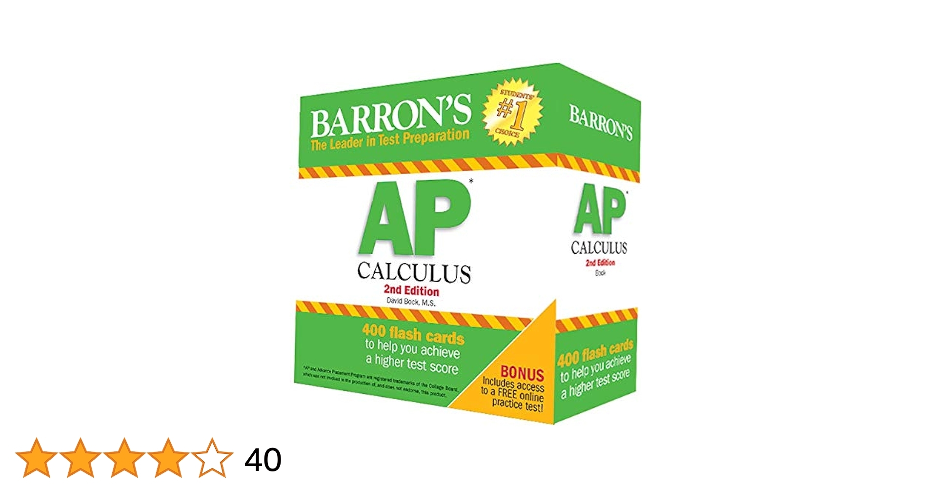 Amazon Barron s AP Calculus Flash Cards 9781438074009 Bock M S David Libros