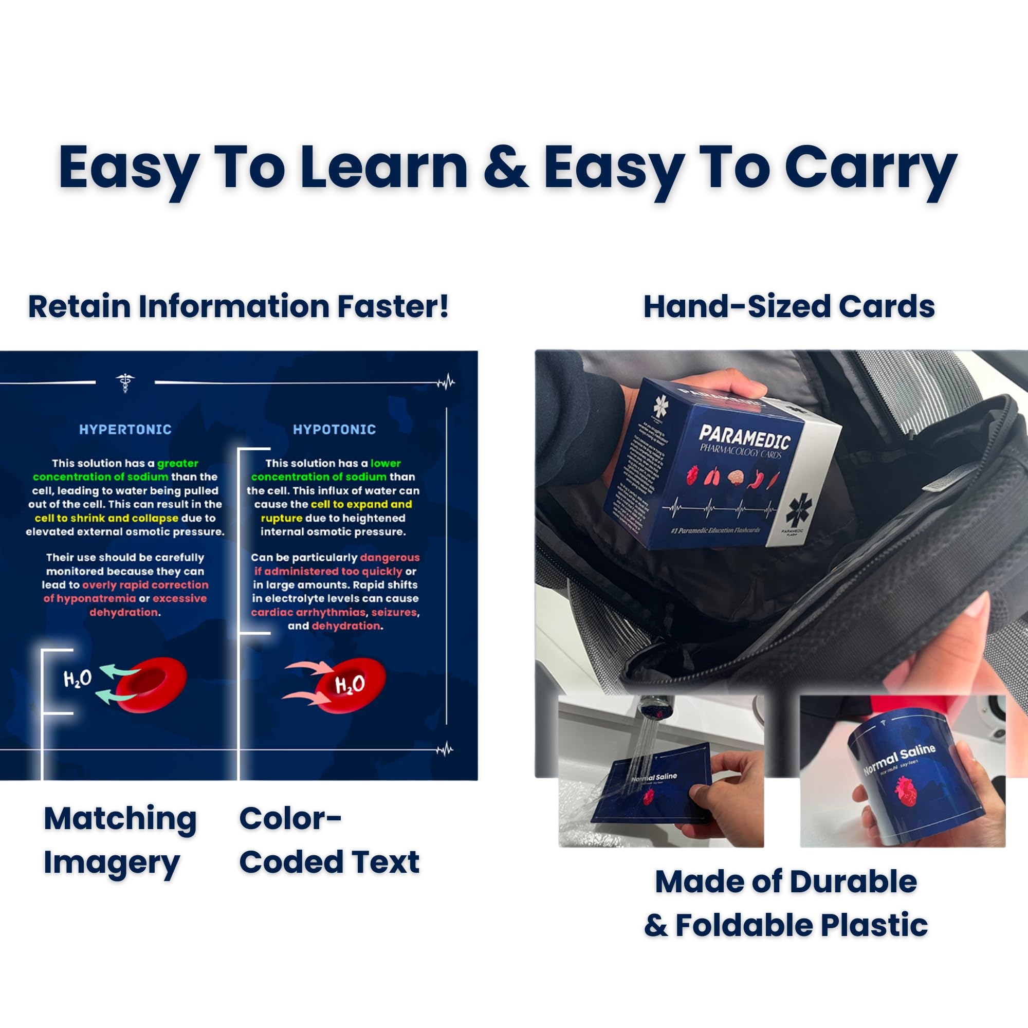 Amazon EMT Paramedic Pharmacology Drug Study Flashcards Pocket Guide With Test Questions Dosage Formulas IV Guages Concentrations Drip Rates So Much More For Students EMTs Paramedics Or Nurses 