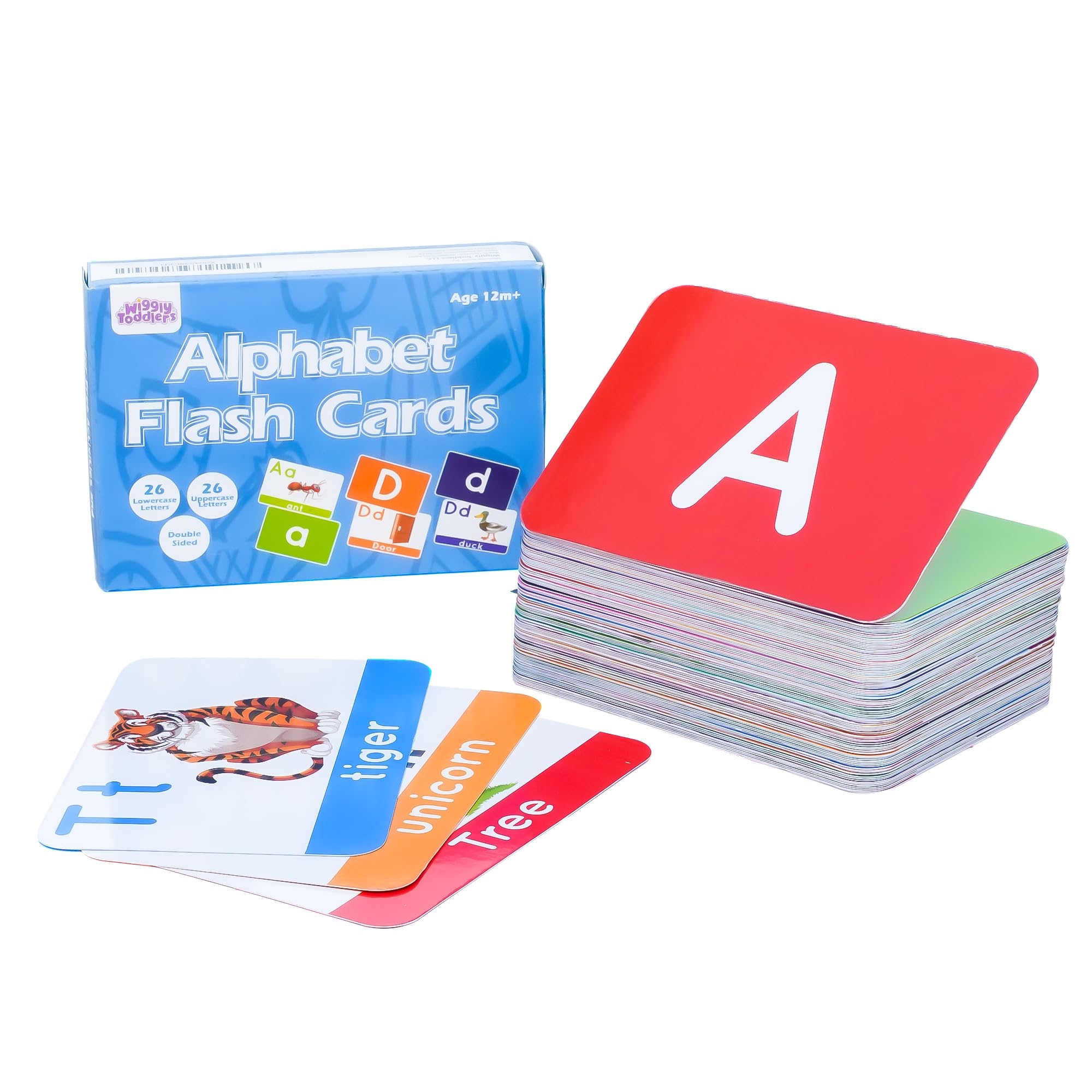 Amazon Large Alphabet ABC Flash Cards For Toddlers 2 4 Years 52 Flashcards 26 Uppercase 26 Lowercase Cards With Large Letters ABC Learning Flashcards With Animal Themes For Age 2 4 Toys Games