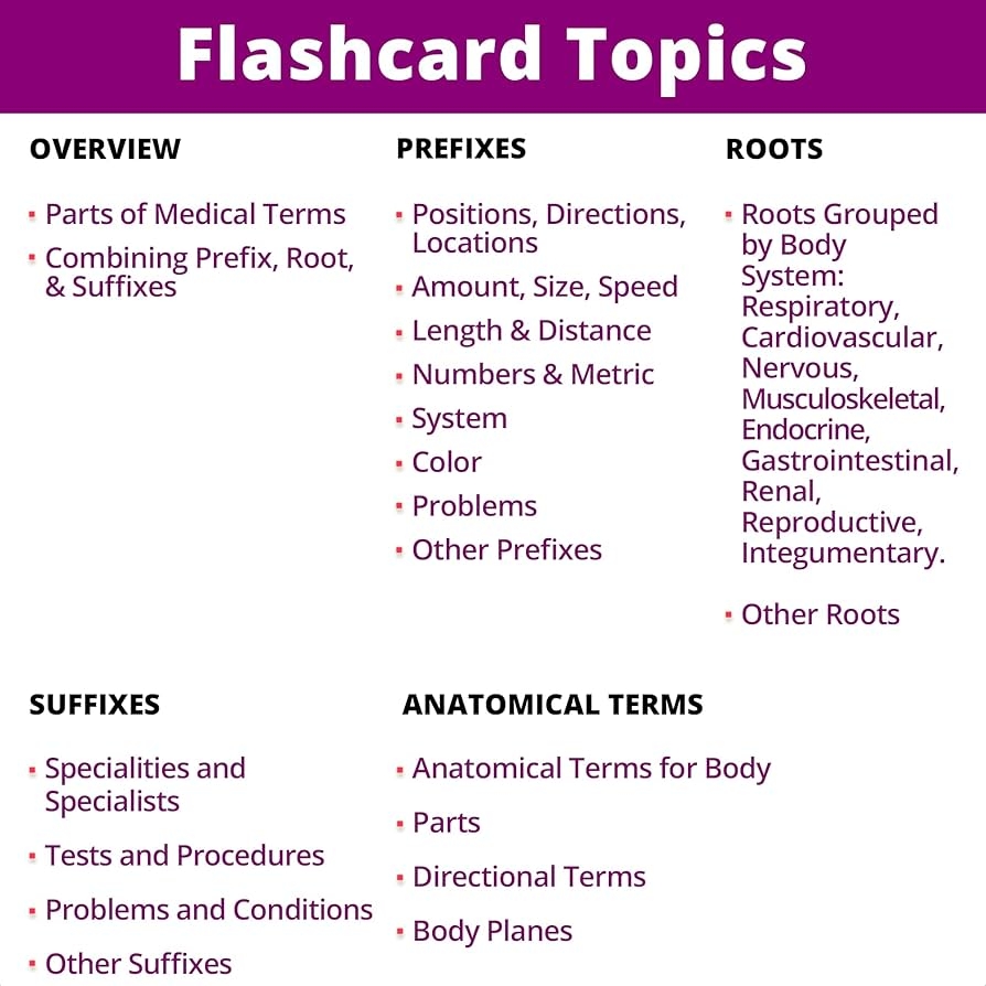 Amazon Medical Terminology Flash Cards 559 Prefixes Roots Suffixes Key Terms Plus 397 Examples And 159 Easy Memorization Tips Illustrations Related Terms Grouped Intuitively On 159 Cards Toys Games Amazon Medical Terminology Flash Cards 559 Prefixes Roots Suffixes Key Terms Plus 397 Examples And 159 Easy Memorization Tips Illustrations Related Terms Grouped Intuitively On 159 Cards Toys Games