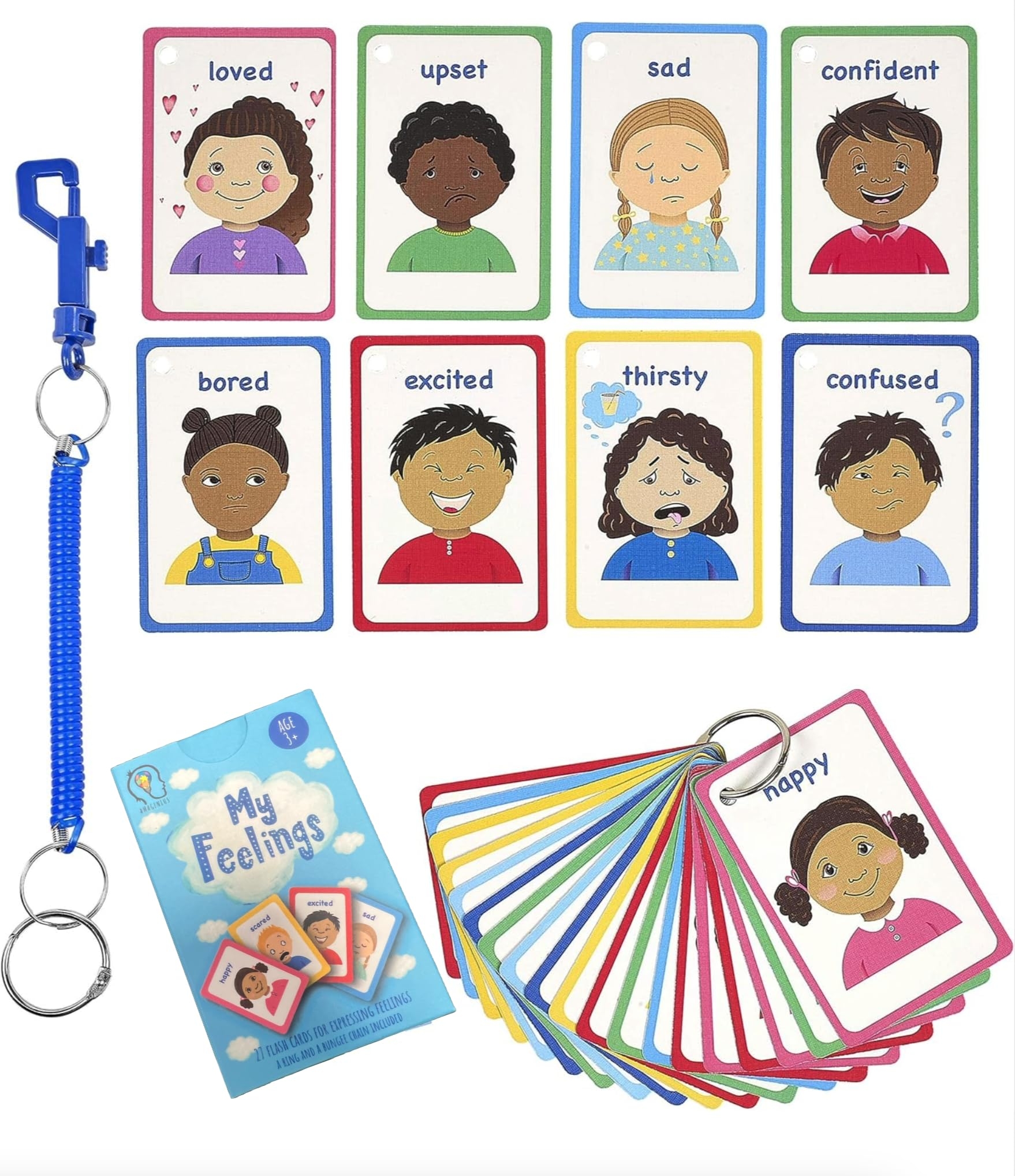 Amazon My Feelings Cards And Emotions Flash Cards For Special Needs Autism As Cue Cards Aiding With Empathy And Social Skills Also A Great Tool For SENCO Toys Games