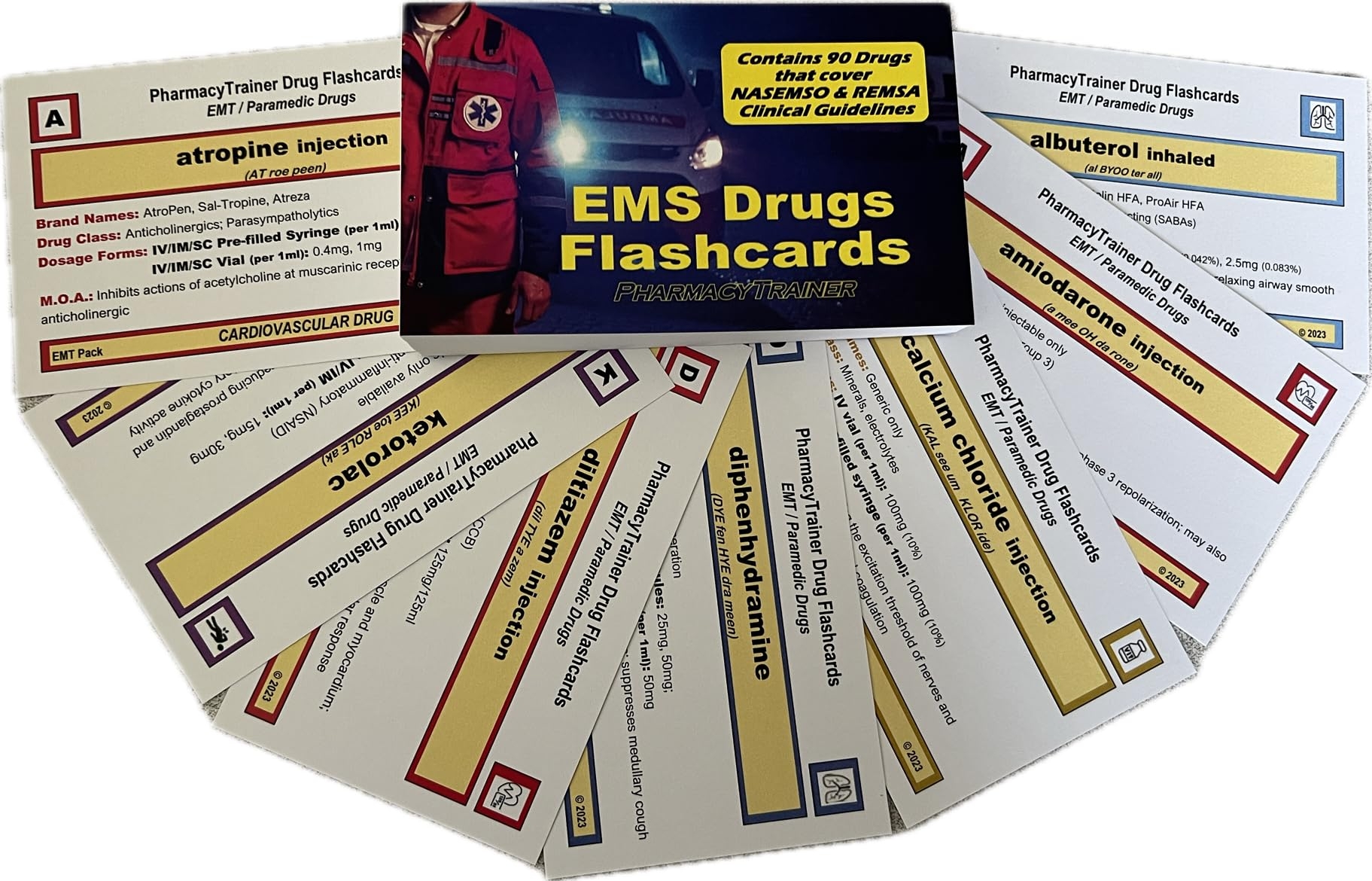 Amazon PharmacyTrainer EMS Drug Flashcards Mark Greenwald RPh Books
