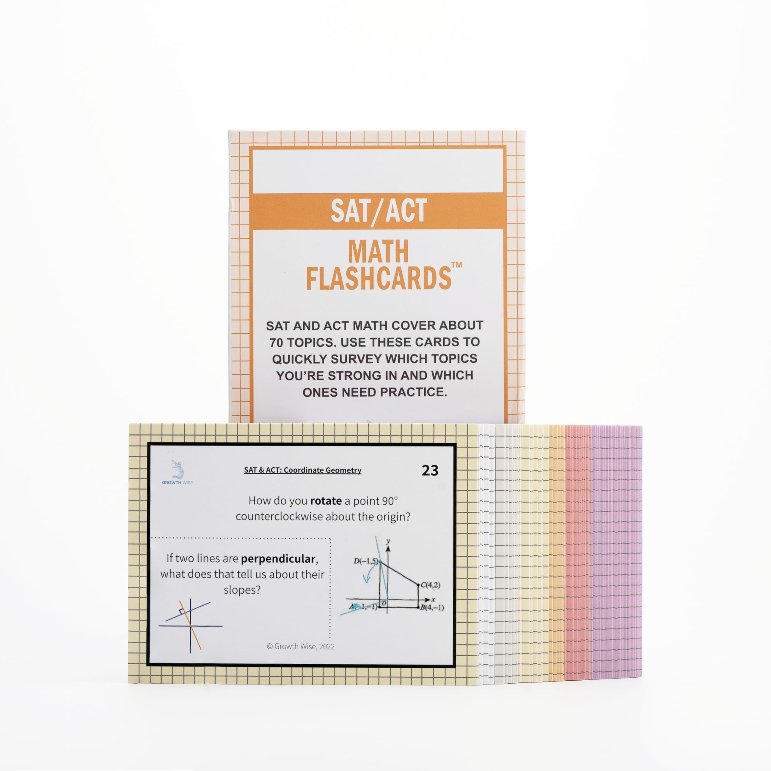 Amazon SAT ACT Math Flash Cards By Growth Wise Growth Wise Toys Games