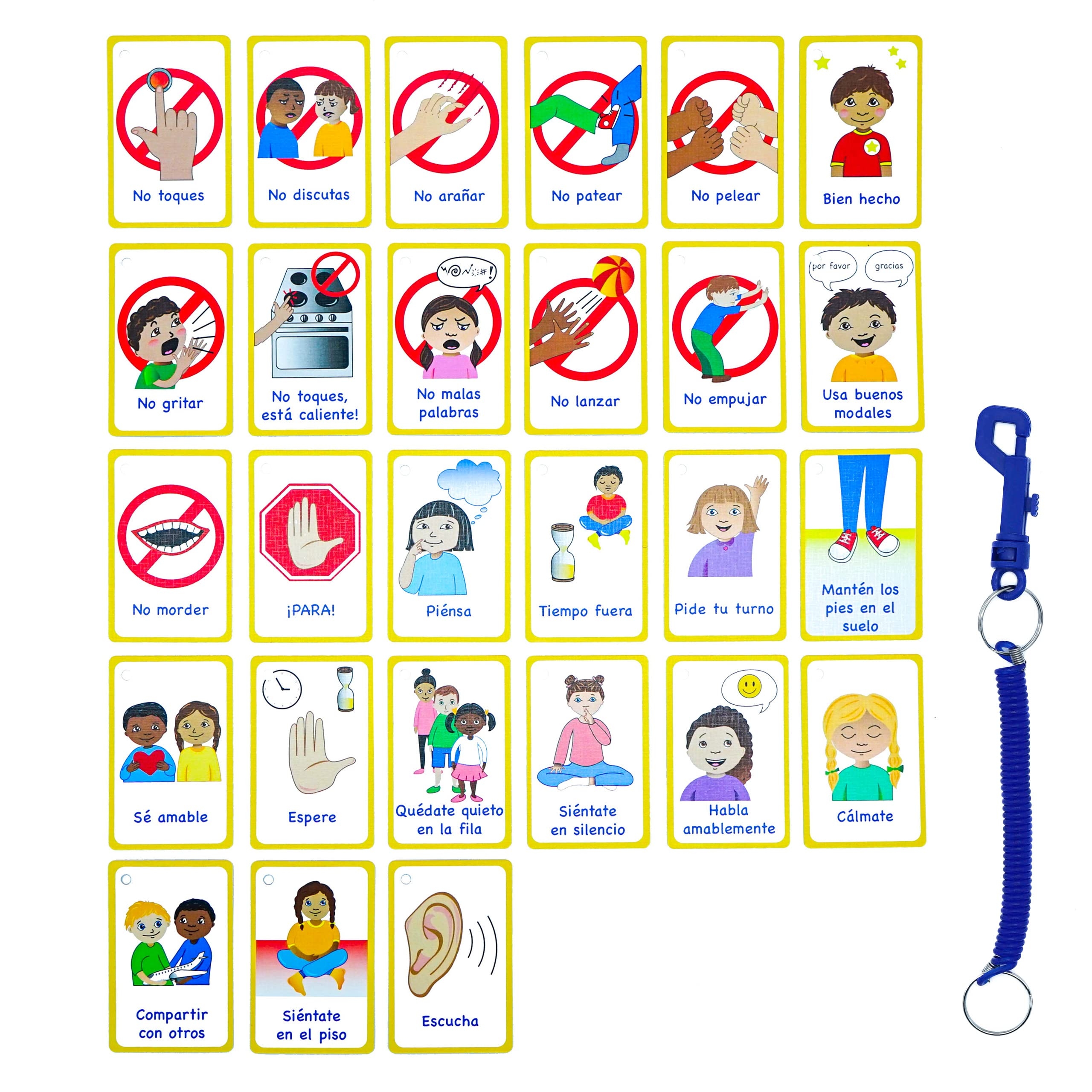 Amazon Spanish My Behaviour Flashcards Spanish Language Flashcards For SEN And EFL Toys Games