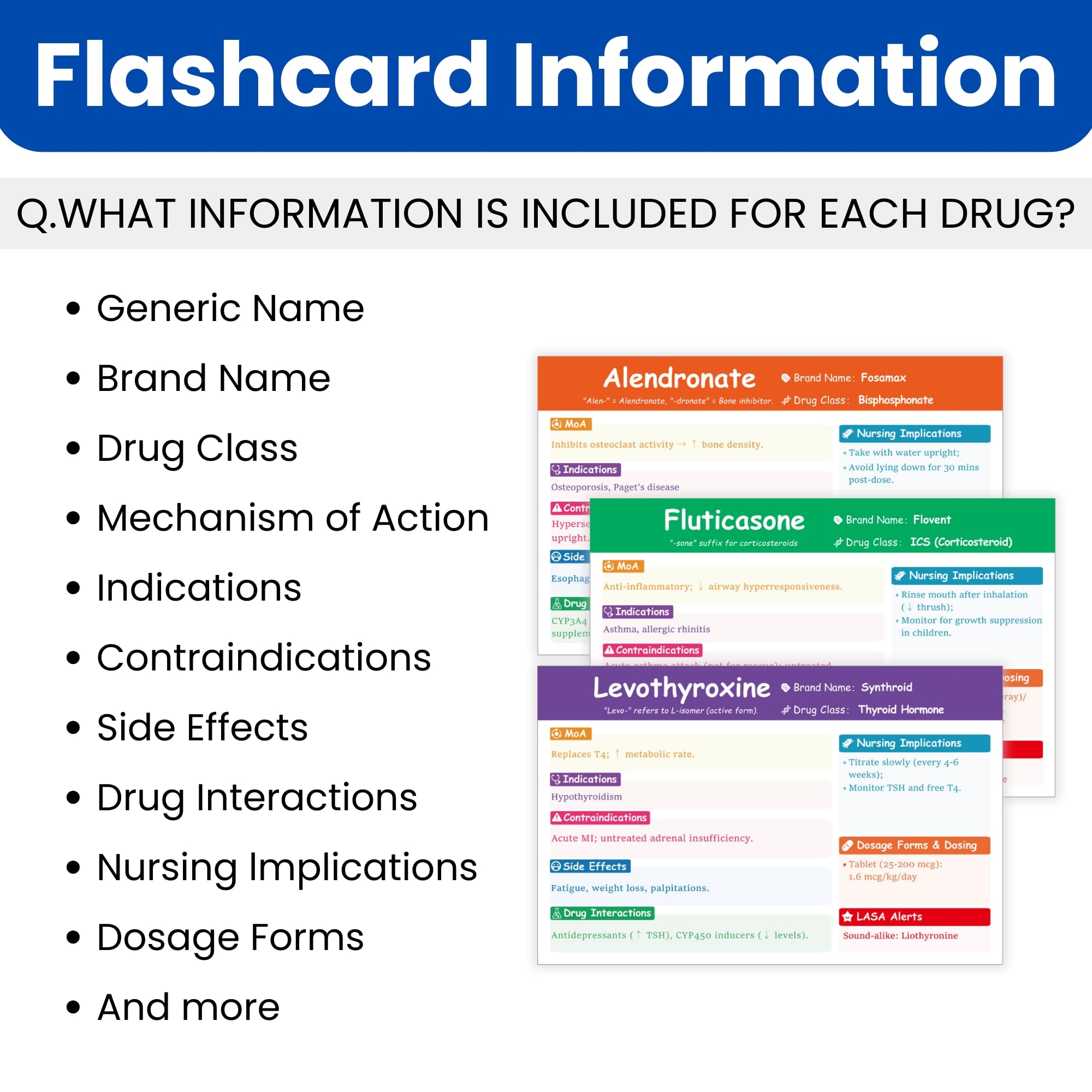 Amazon Top 200 Drugs Flashcards Pharmacology Study Guide For Nurses Paramedics Pharmacy Techs Nursing School Essentials Easy to Learn Paramedic Nursing Pharmacology Flash Cards Toys Games