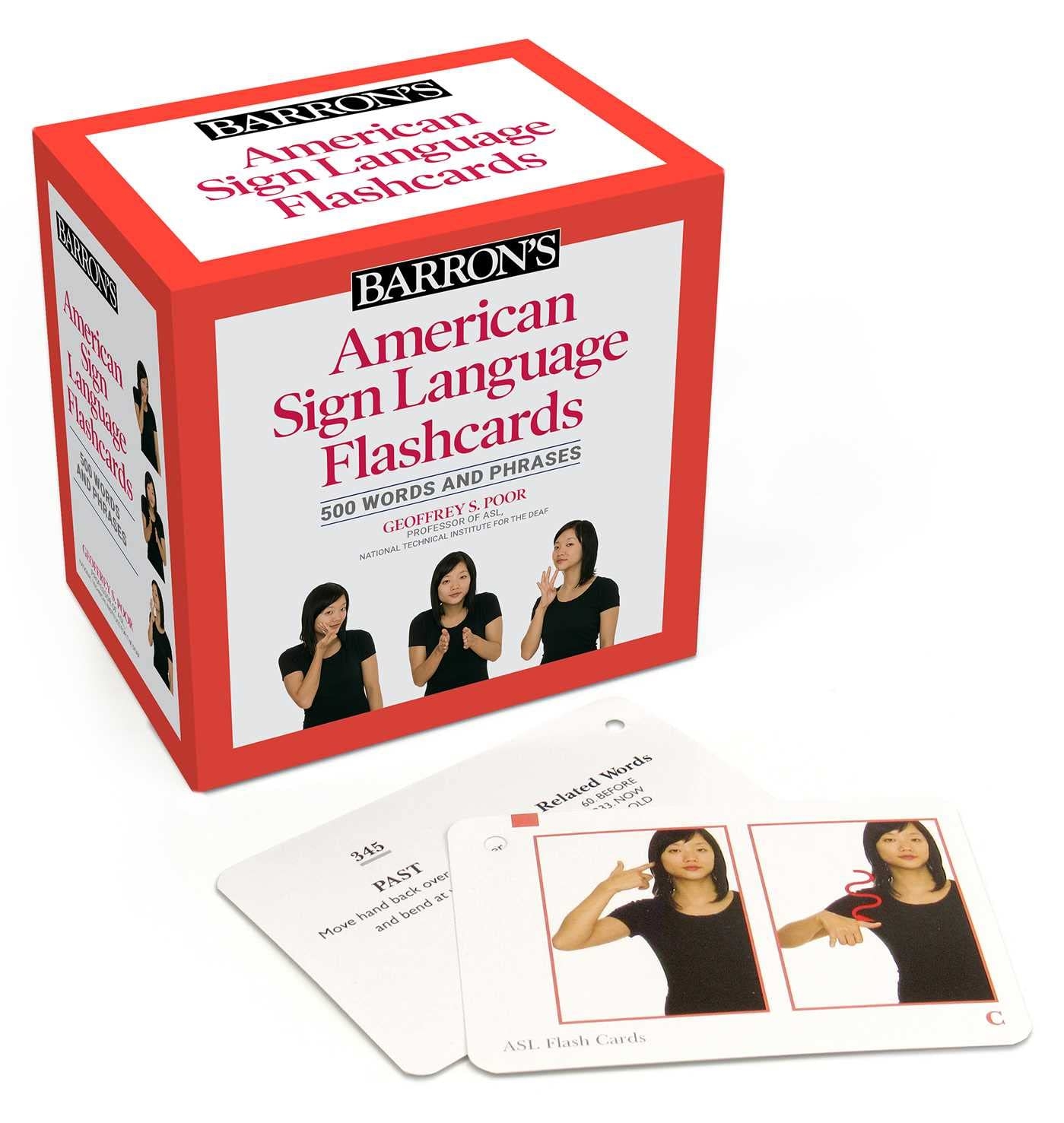 American Sign Language Flashcards 500 Words And Phrases Second Edition Barron s Educational Series Poor Geoffrey S Amazon de B cher