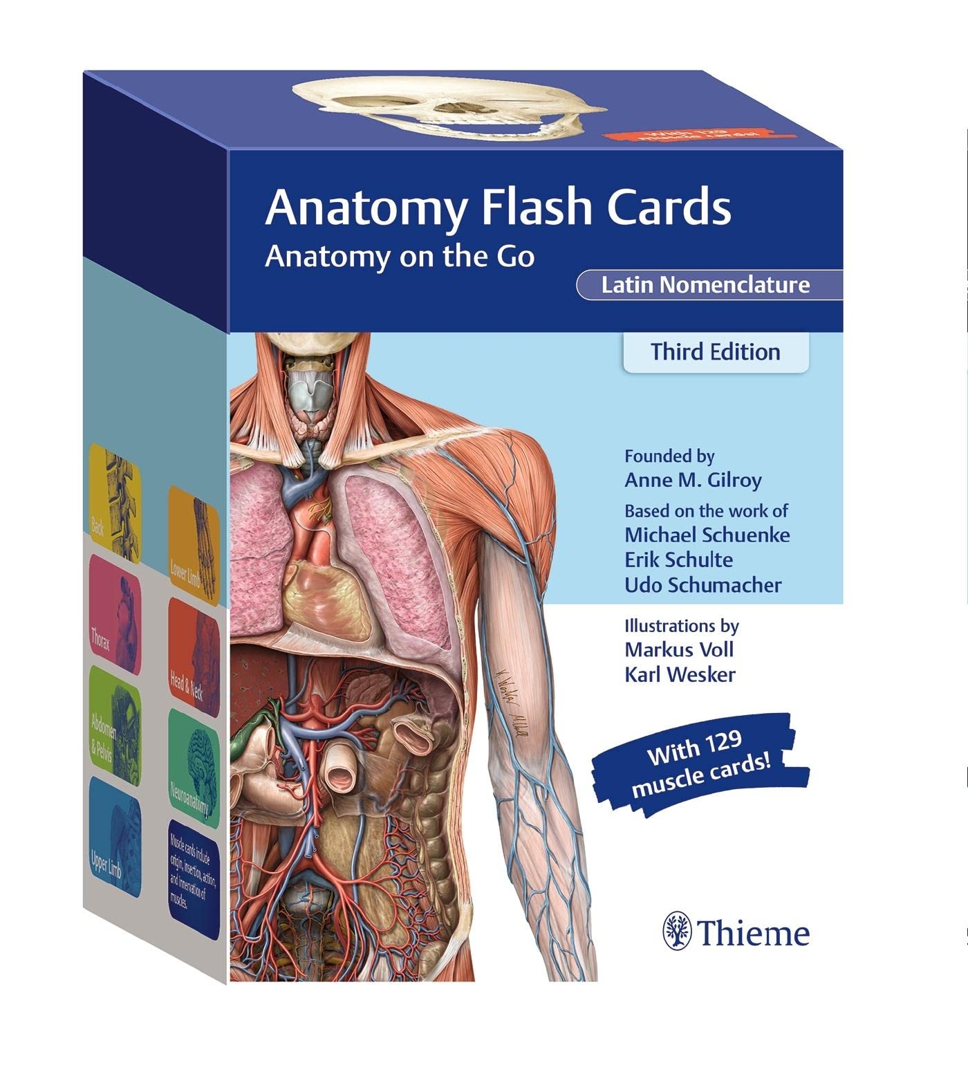 Anatomy Flash Cards Latin Nomenclature Anatomy On The Go Gilroy Anne M Voll Markus Wesker Karl H Amazon de Books
