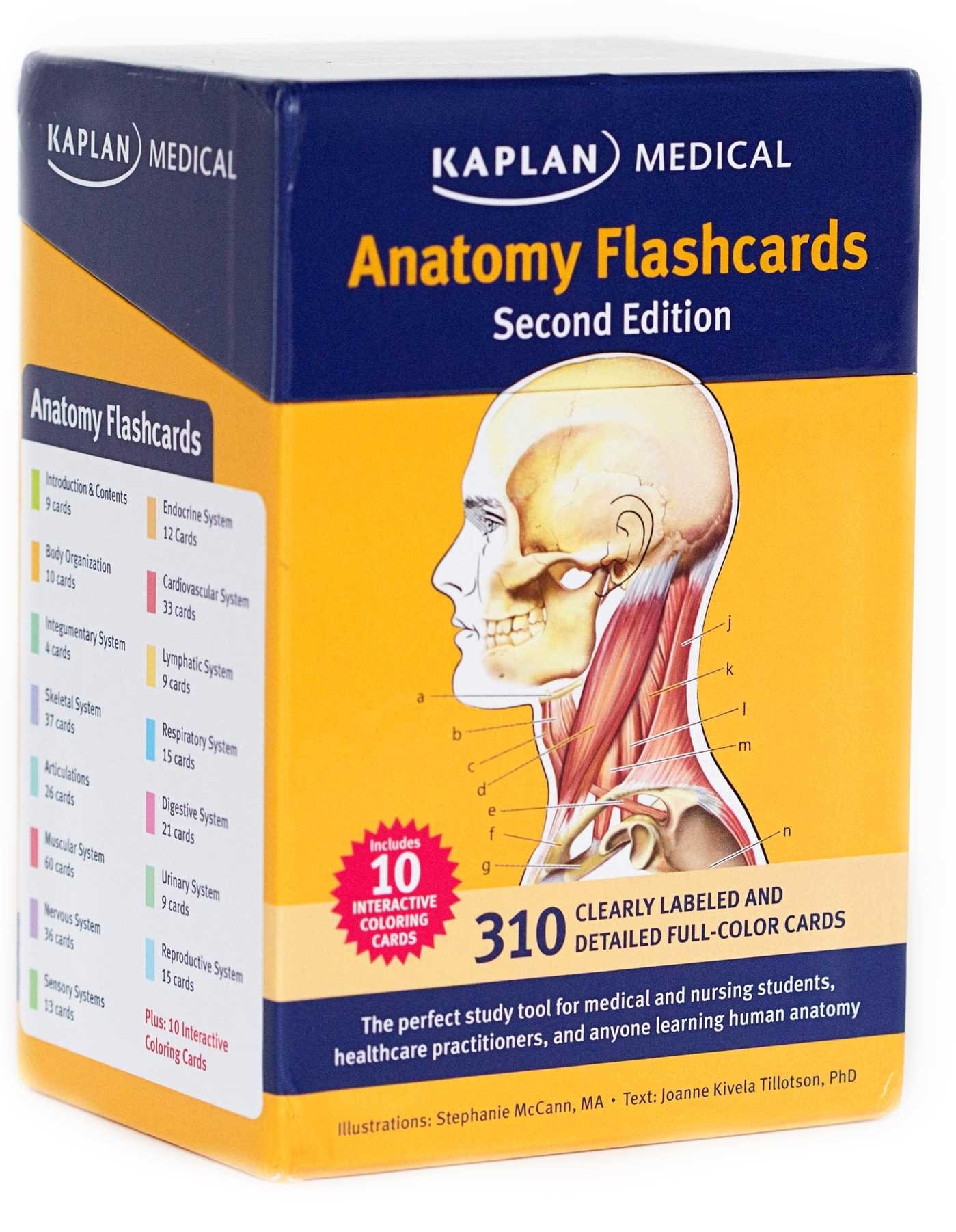 kaplan medical anatomy flashcards