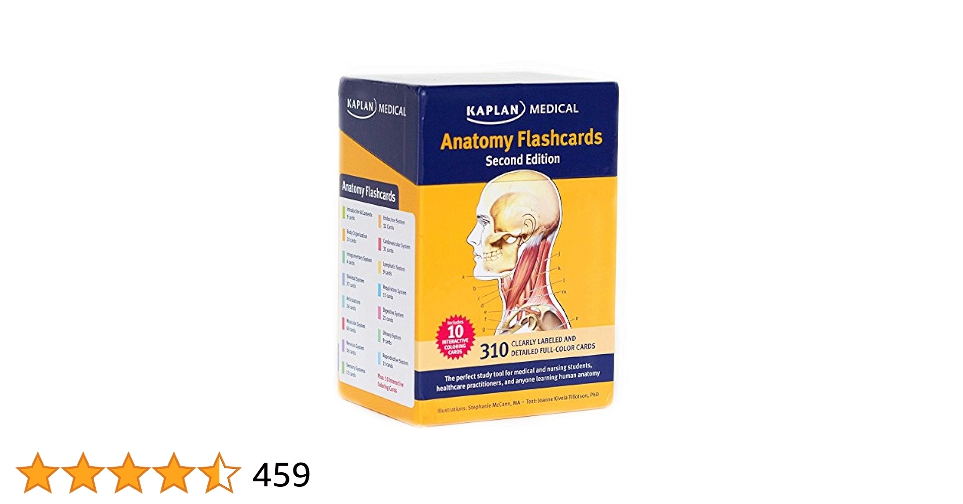 Anatomy Flashcards Tillotson Joanne McCann Stephanie Amazon de Books