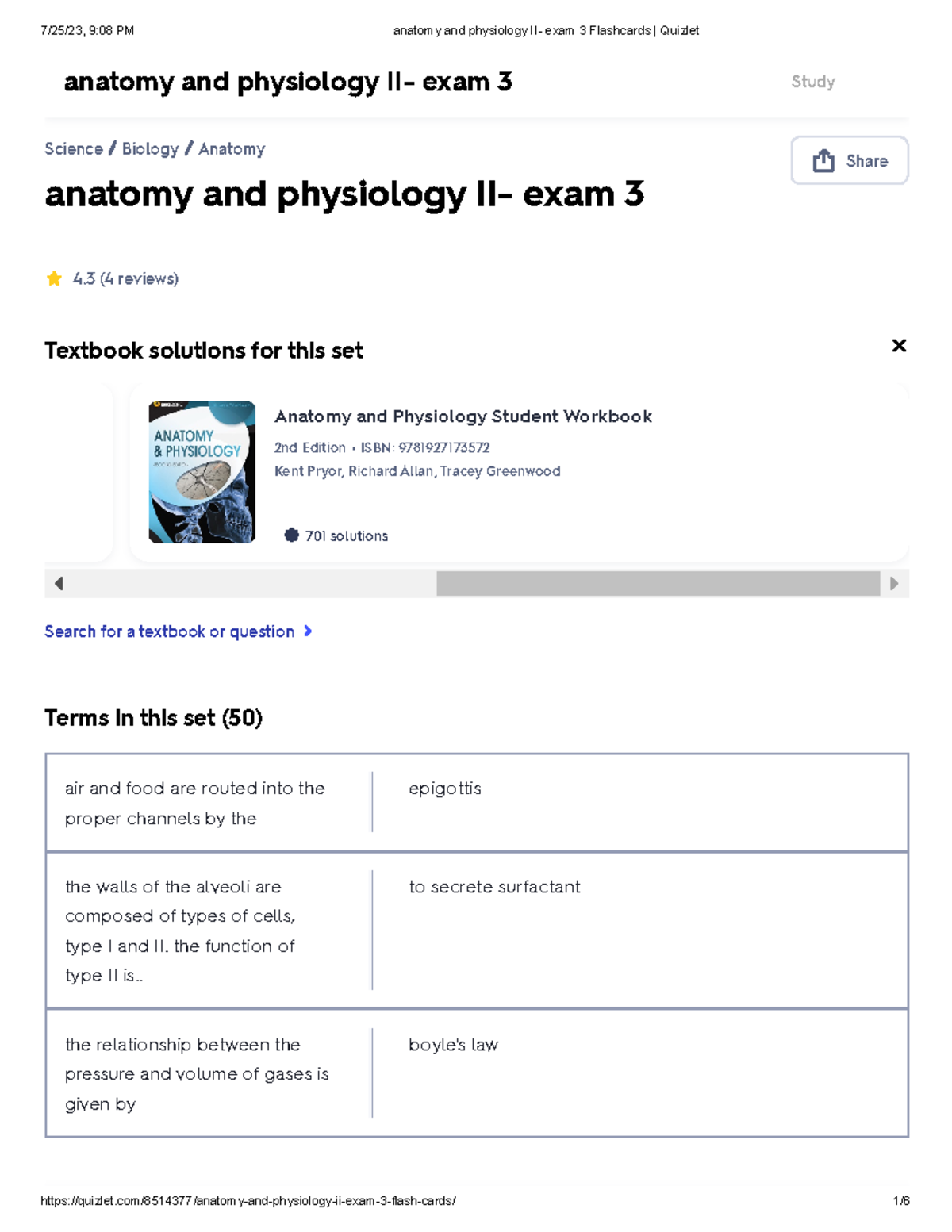Anatomy Physiology II Exam 3 Flashcards Quizlet Studocu Anatomy Physiology II Exam 3 Flashcards Quizlet Studocu