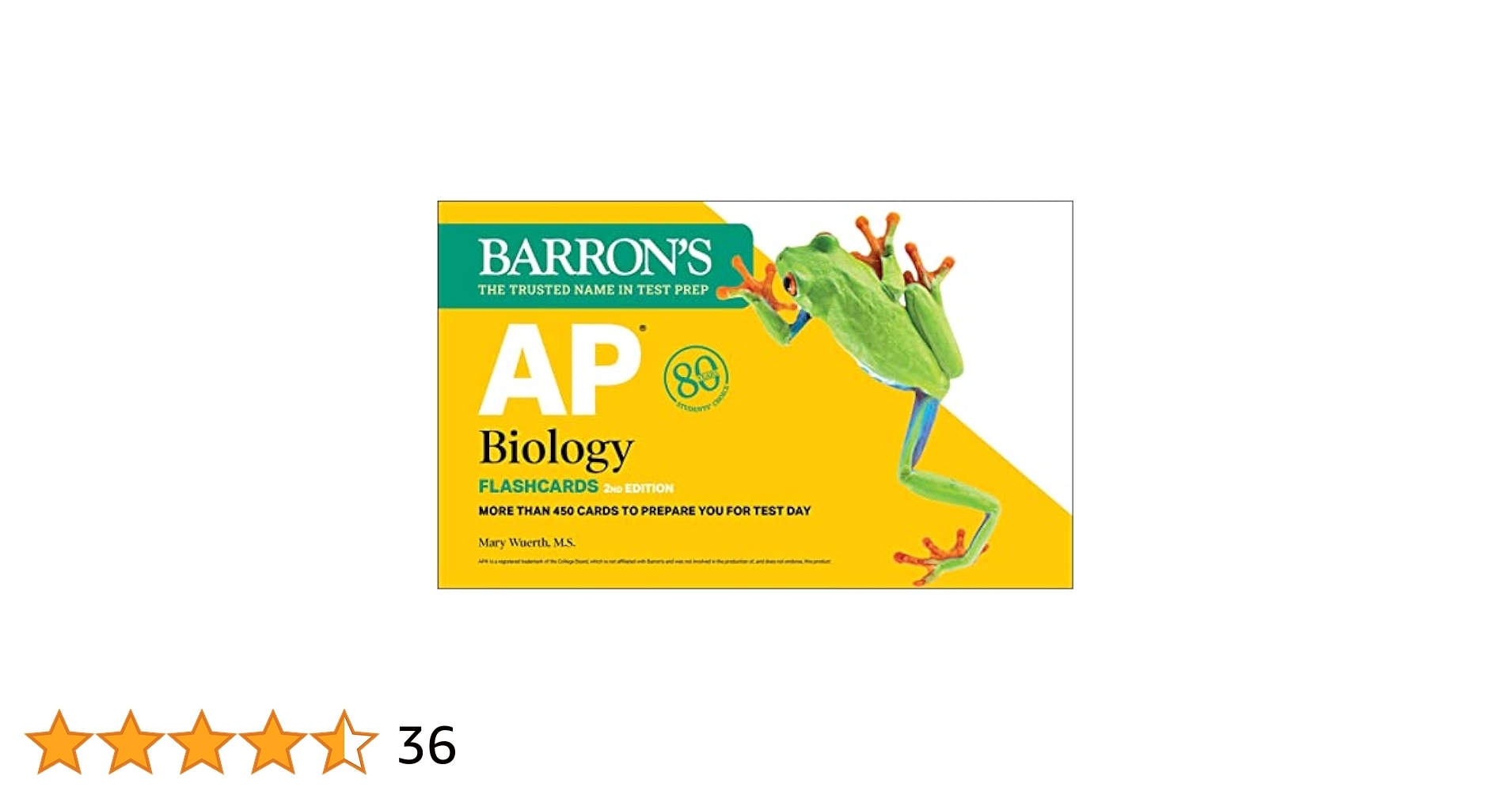 AP Biology Flashcards Second Edition Up to Date Review Sorting Ring For Custom Study Barron s AP Prep Barron s Educational Series Wuerth M S Mary Amazon de B cher