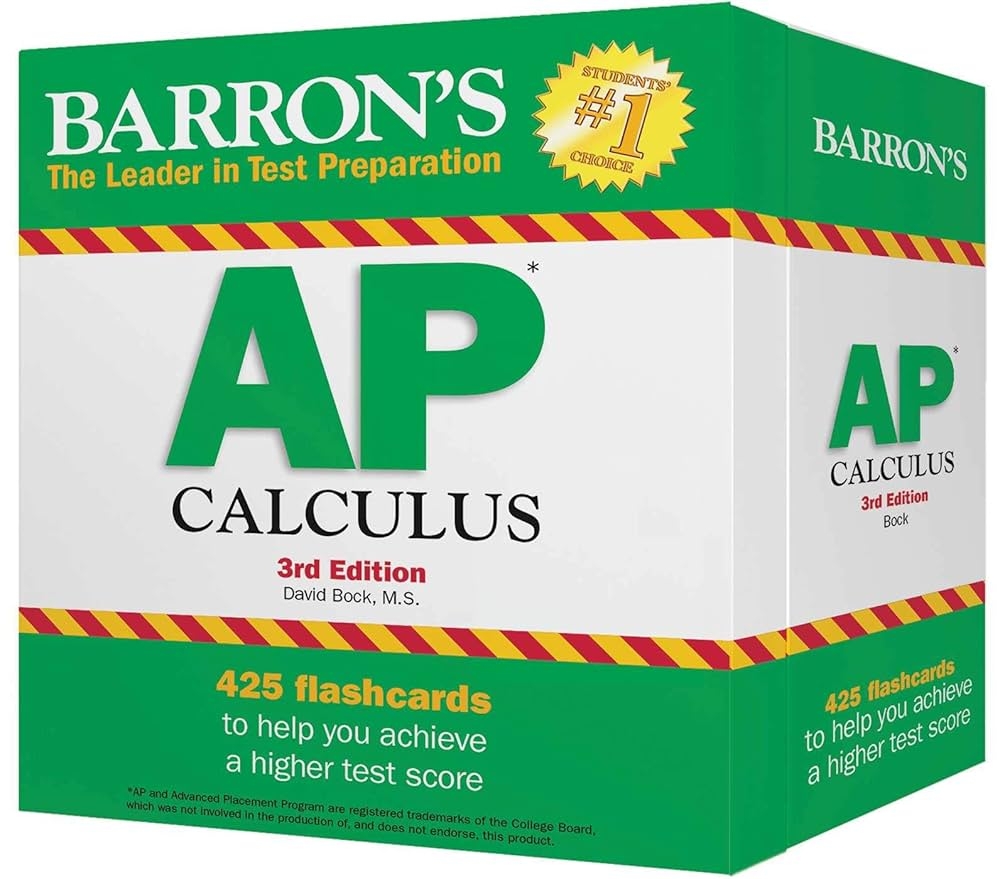 AP Calculus Flash Cards Barron s Test Prep Amazon co uk Bock M S David 9781438078809 Books AP Calculus Flash Cards Barron s Test Prep Amazon co uk Bock M S David 9781438078809 Books