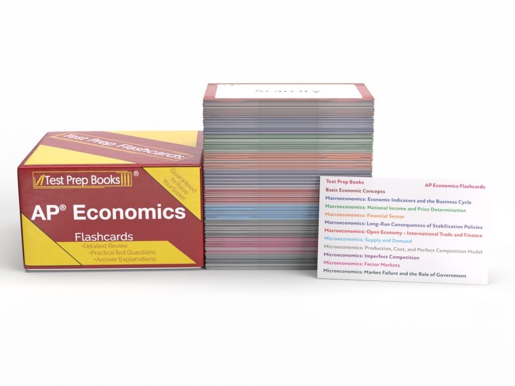 AP Economics Study Cards AP Economics Micro And Macro Exam Prep 2024 2025 With Practice Test Questions Full Color Cards Test Prep Books Amazon de B cher