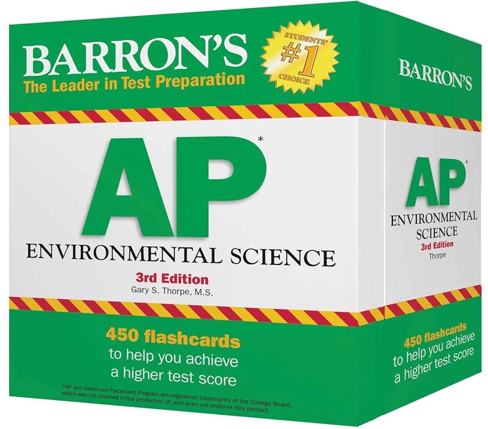 Ap Environmental Science Flash Cards Barron s Test Prep Thorpe M S Gary S Amazon in Books