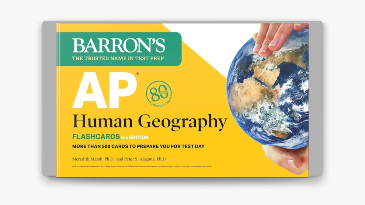 AP Human Geography Flashcards Fifth Edition Up to Date Review By Barrons Educational Series Meredith Marsh Peter S Alagona On Apple Books