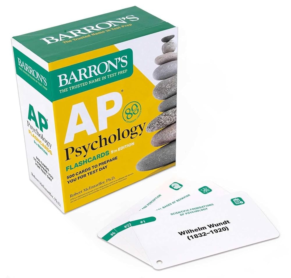 AP Psychology Flashcards Fifth Edition Up to Date Review Sorting Ring For Custom Study Barron s AP Prep Barron s Educational Series McEntarffer Ph D Robert Amazon de B cher
