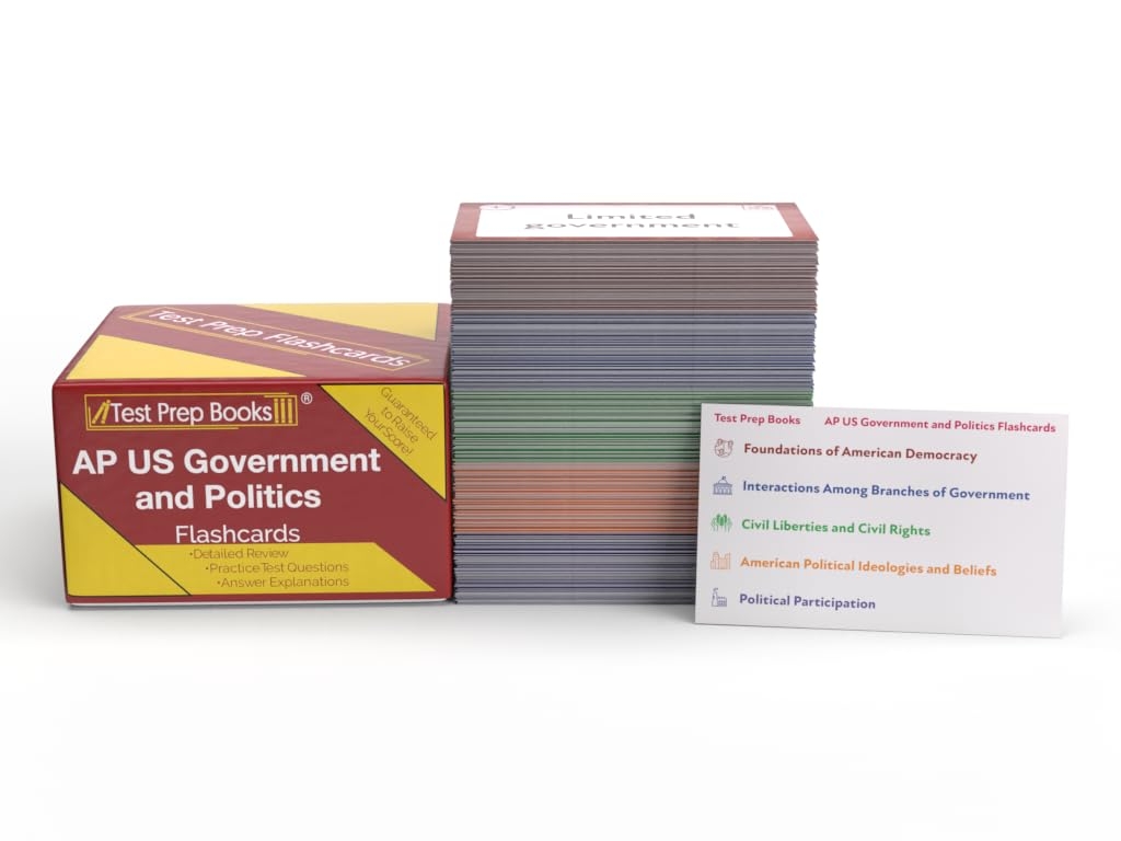 AP US Government And Politics Flashcards 2024 And 2025 AP US Government And Politics Flash Card Study Guide Prep And Practice Questions Full Color Cards Amazon de Spielzeug