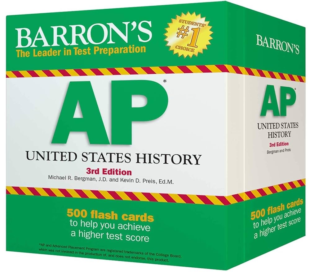 AP US History Flash Cards Barron s AP Bergman J D Michael R Preis Ed M Kevin D Amazon de Books