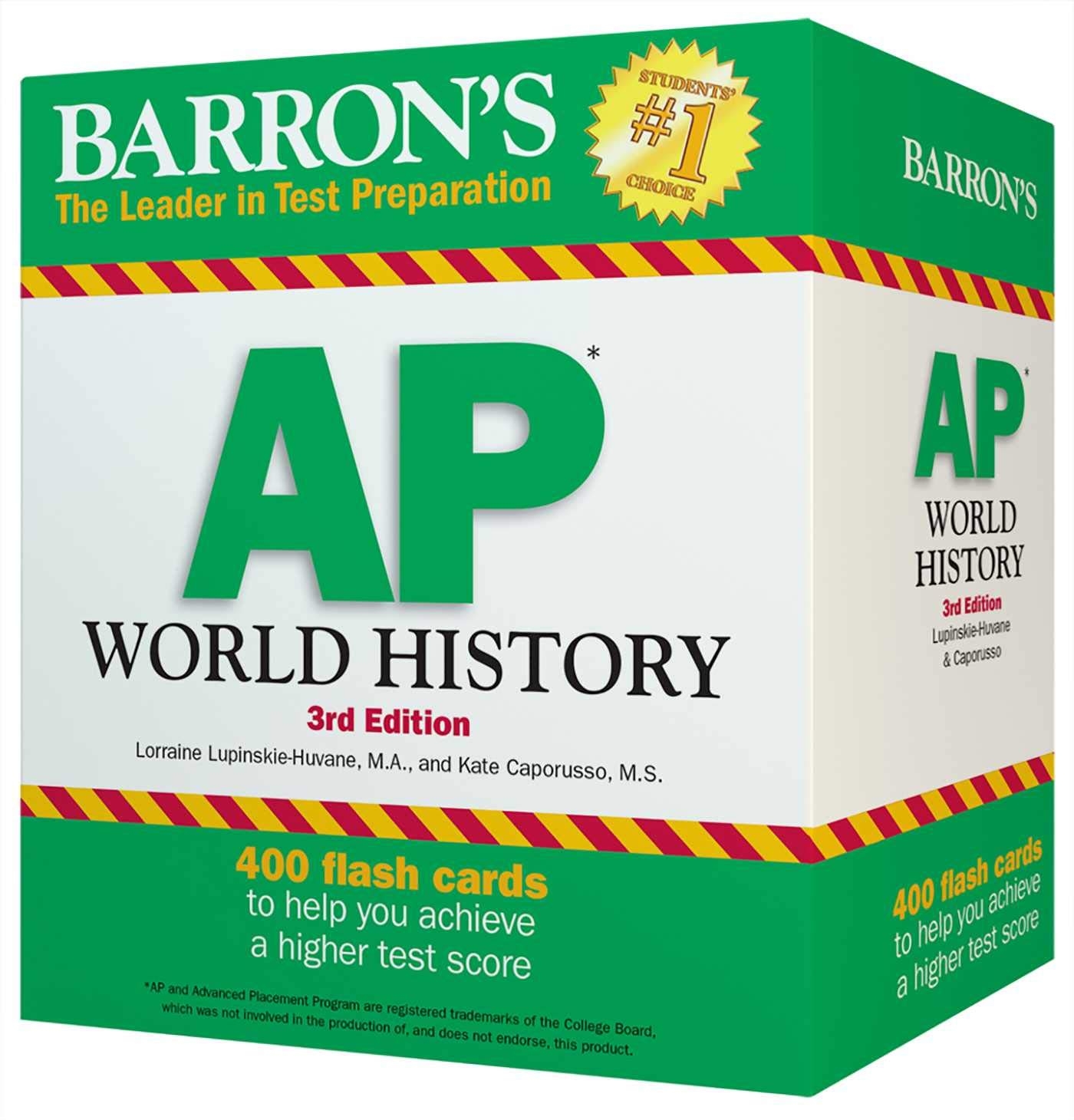 AP World History Flash Cards Barron s Test Prep Lupinskie Huvane M A Lorraine Caporusso M S Kate Amazon de Books