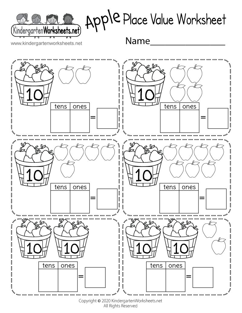 apple math worksheets