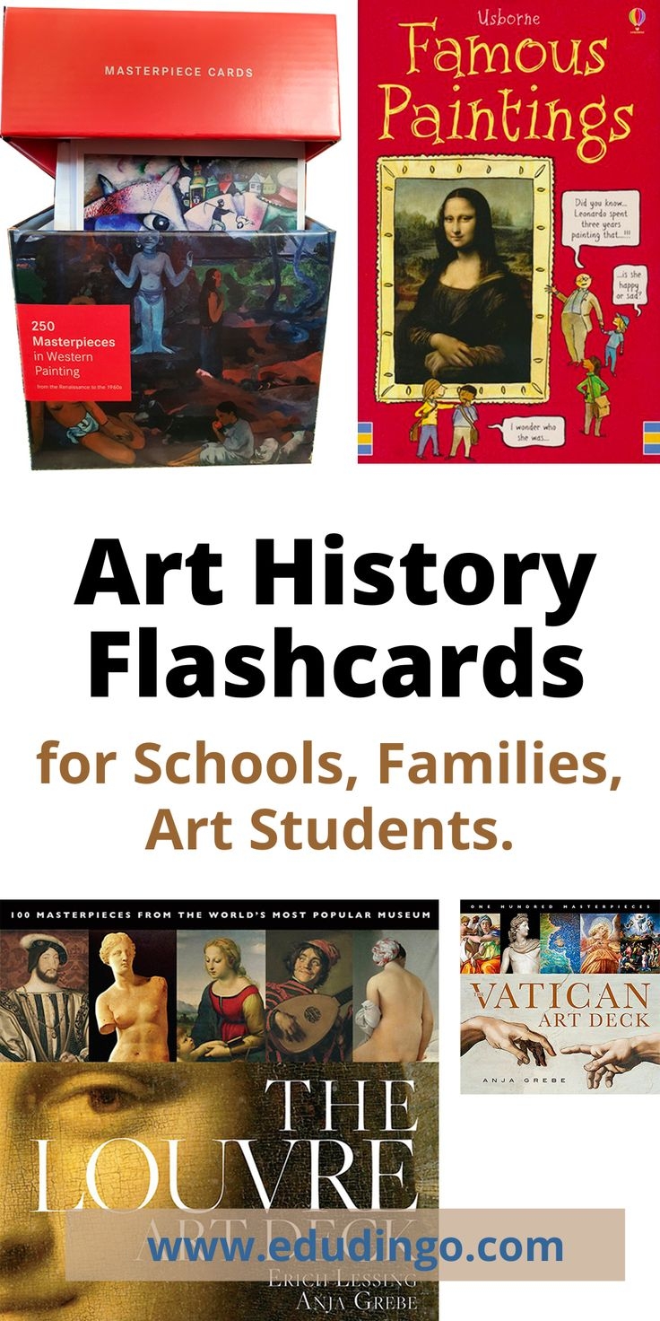 Art History Flashcards printed For Schools Families Art Students