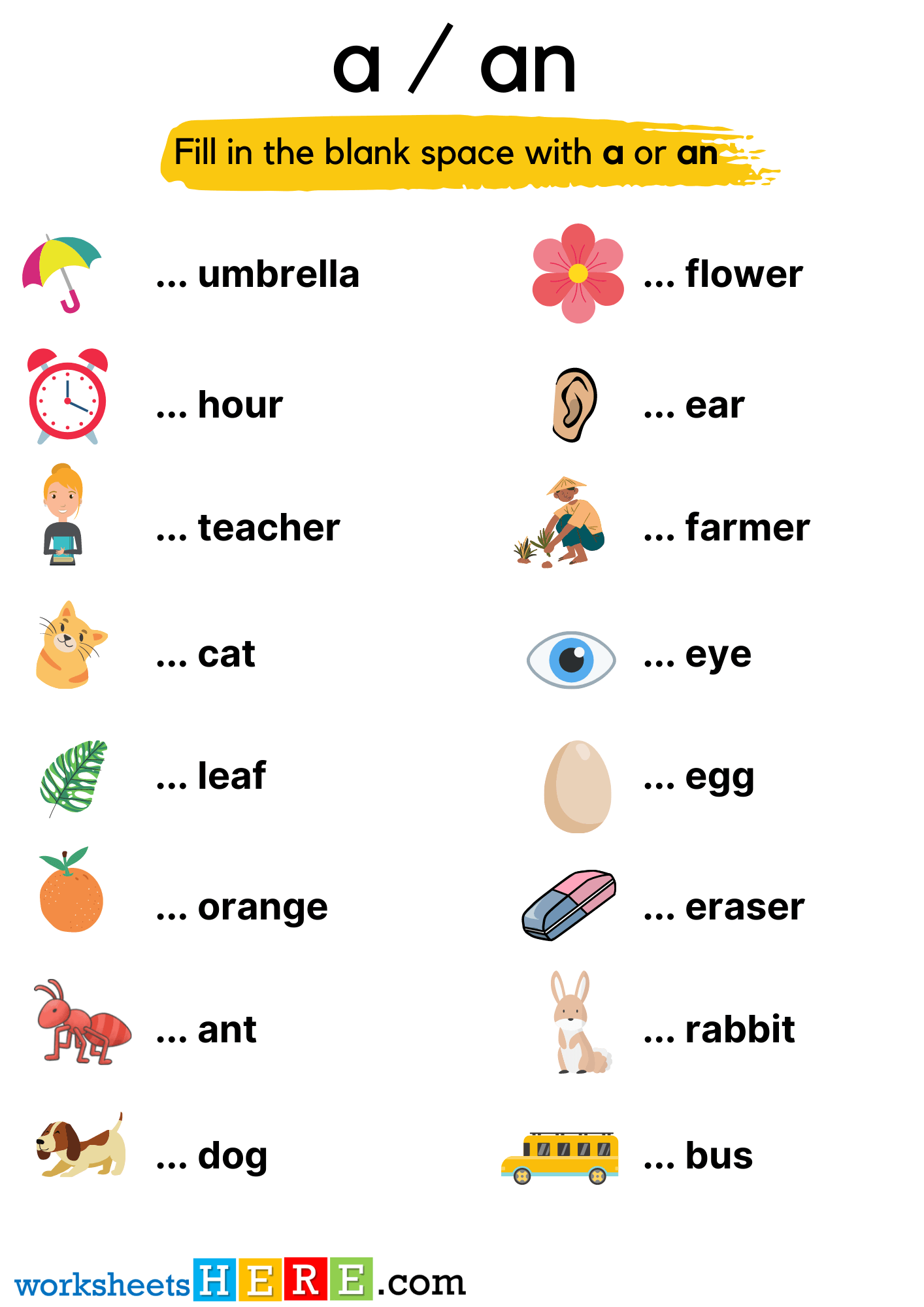 Articles A And An Worksheets Free Printable For Beginner English ESL Articles Worksheet WorksheetsHere Articles A And An Worksheets Free Printable For Beginner English ESL Articles Worksheet WorksheetsHere