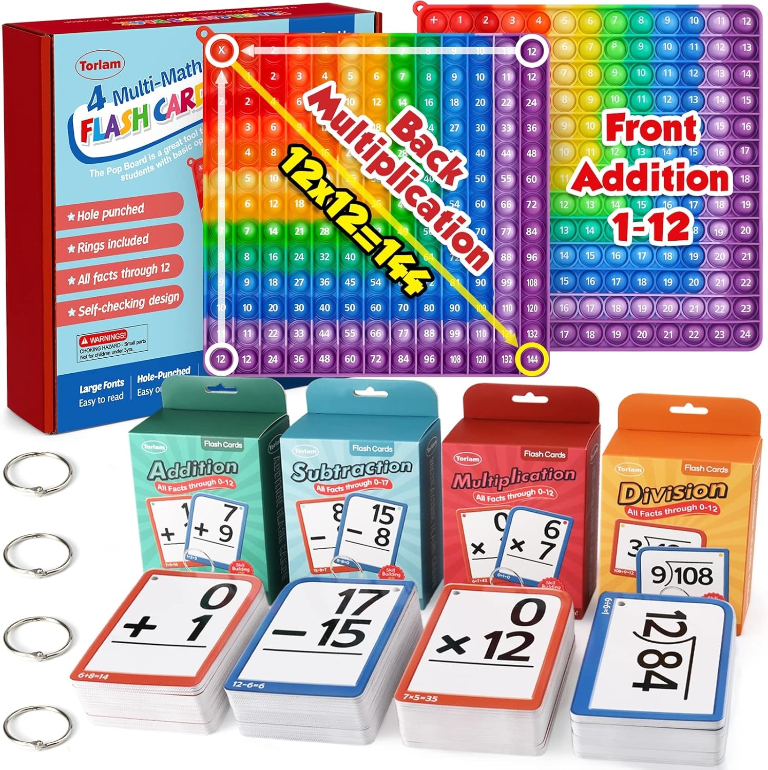 Ascend Math Flash Cards Torlam Multiplication Flash Cards Pop Board Fidget Math Games For Kids Multiplication Flash Cards App