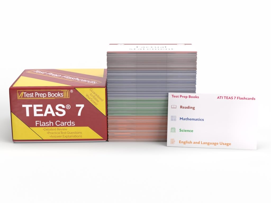 ATI TEAS Flash Cards TEAS Test Study Guide Flashcards 2021 And 2022 With Practice Test Questions For The Test Of Essential Academic Skills 3rd Edition Test Prep Books Amazon de Books