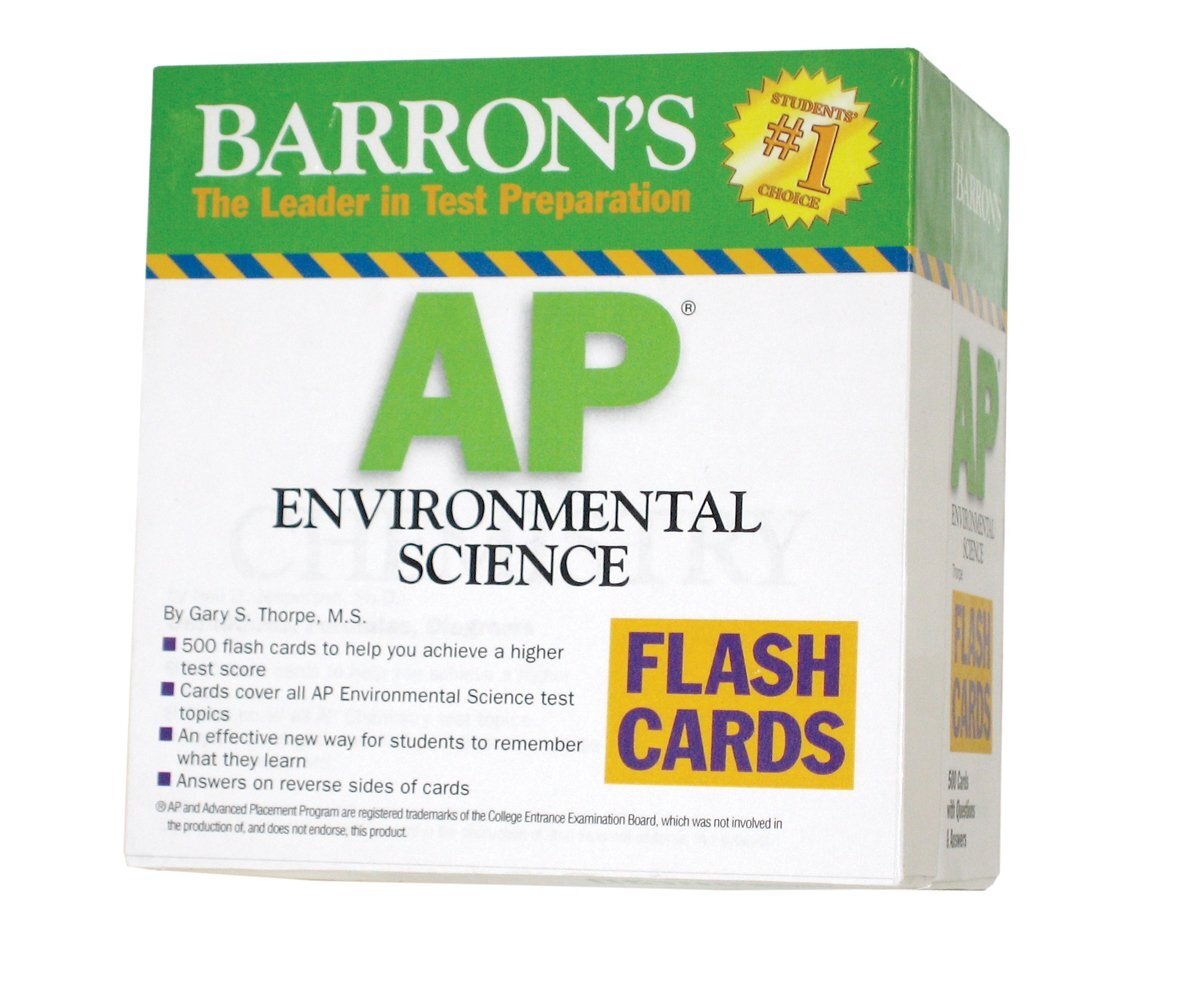 Barron s AP Environmental Science Flash Cards Barron s The Leader In Test P EBay UK