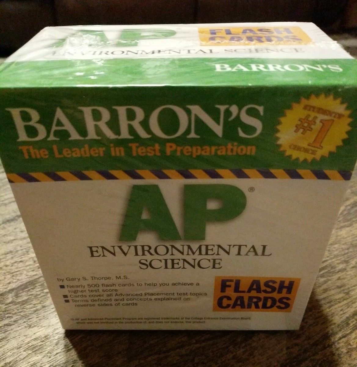 Barron s AP Environmental Science FLASH CARDS New Sealed Box EBay