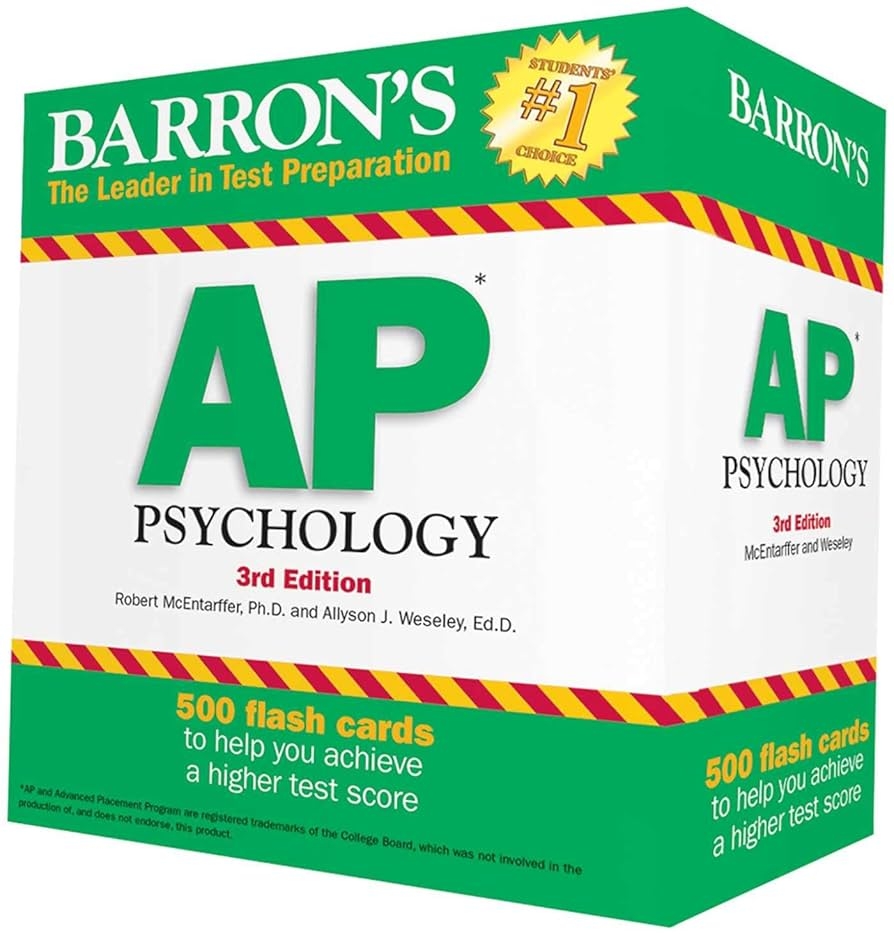 Barron s AP Psychology Flash Cards Barron s Test Prep McEntarffer Ph D Robert Weseley Ed D Allyson J Amazon de Books