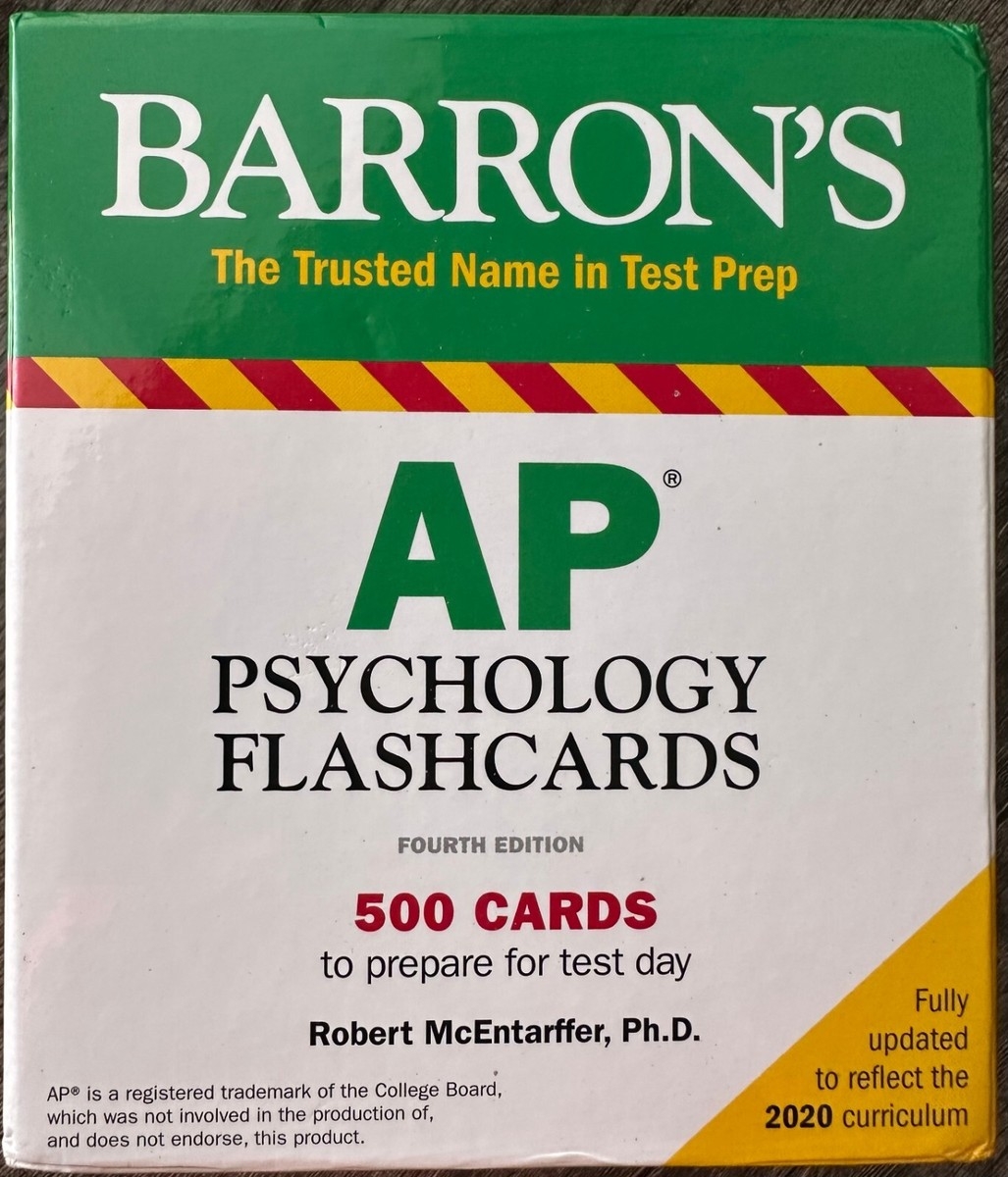 BARRON S AP Psychology Flashcards Fourth Edition EBay