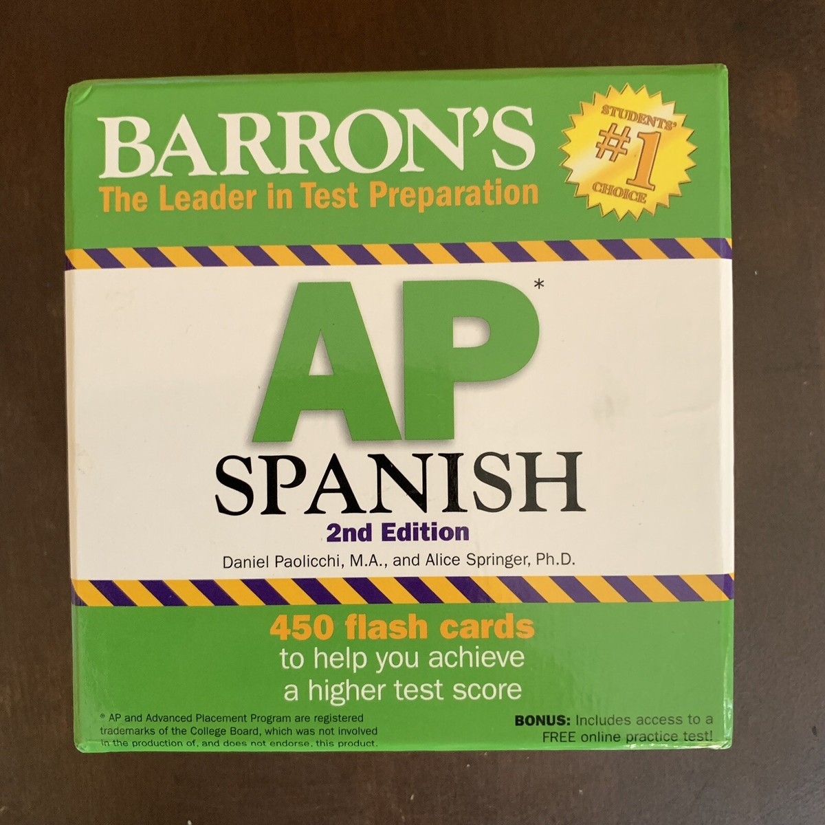 Barron s AP Spanish Flash Cards 2nd Edition Cards Study Education Learn SAT EBay de
