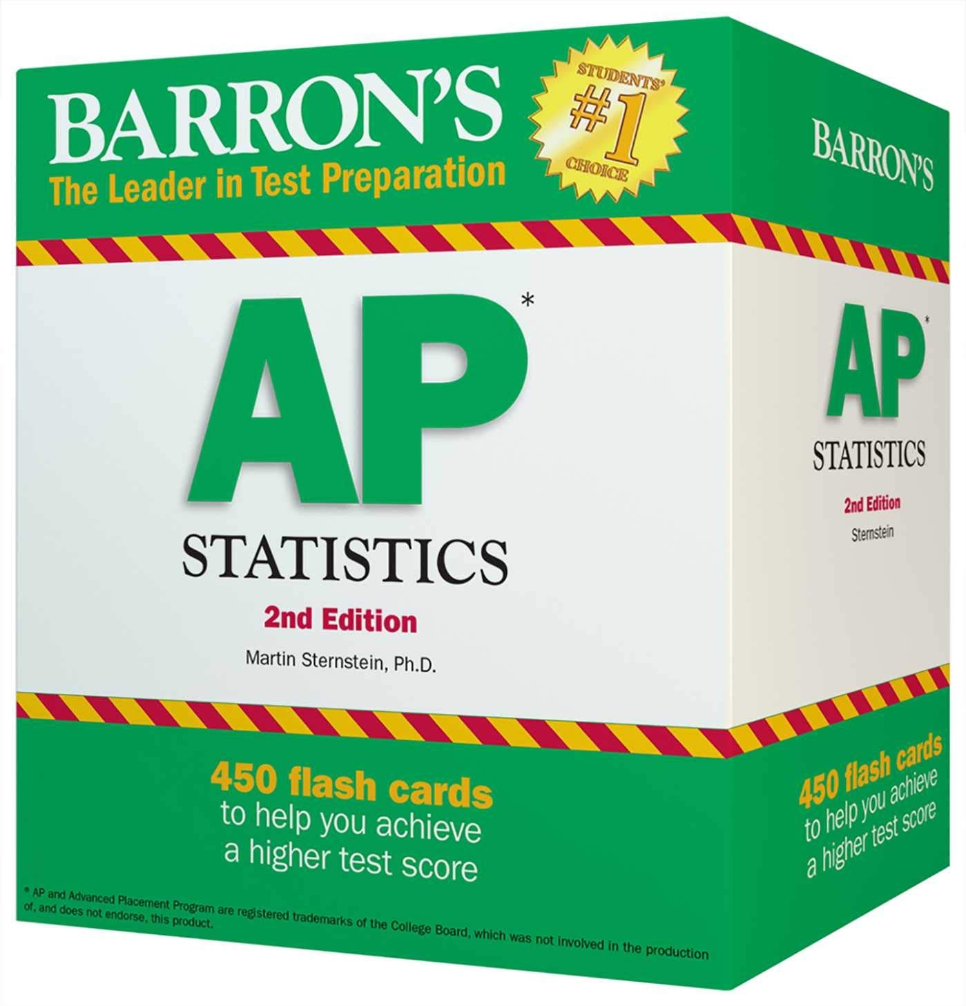 Barron s AP Statistics Flash Cards Sternstein Ph D Martin Amazon de B cher