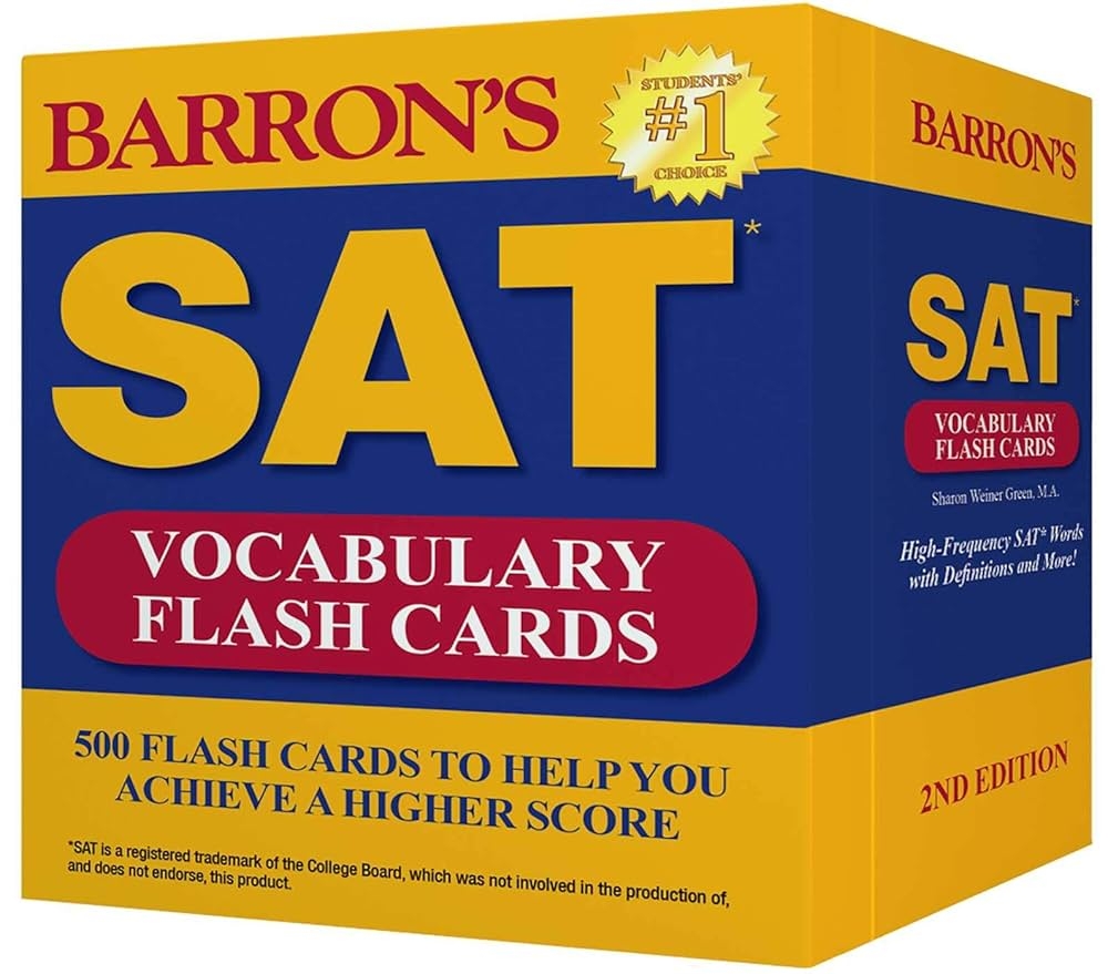 Barron s SAT Vocabulary Flash Cards 500 Flash Cards To Help You Achieve A Higher Score Sharon Weiner Green Amazon in Books