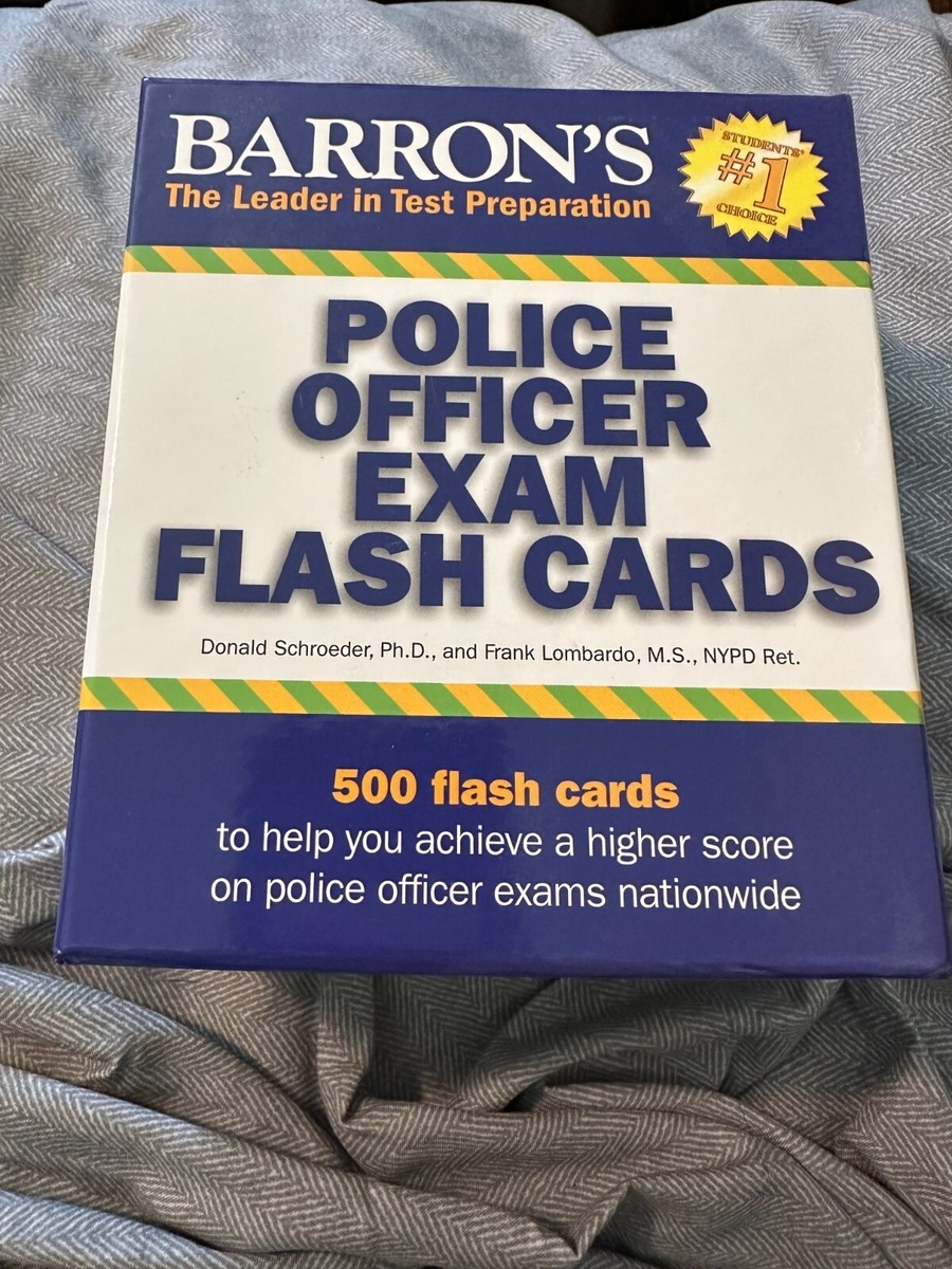 Barron s Test Prep Ser Police Officer Exam Flash Cards By Frank A Lombardo 9781438077703 EBay