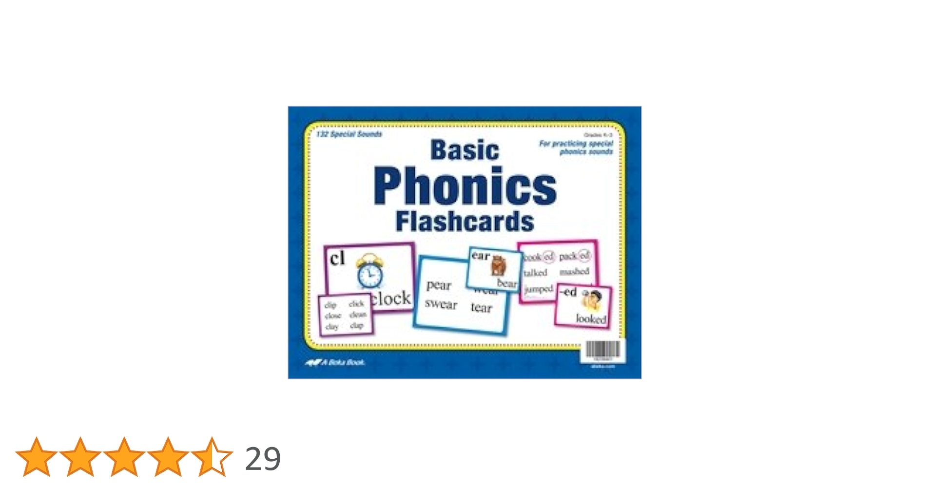 Basic Phonics Flashcards Abeka Kindergarten 1st And 2nd Grade 1 2 Phonics Reading Program Teaching Aid Flash Cards Amazon co uk Abeka Books
