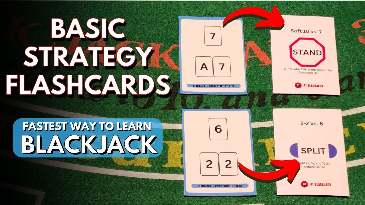 Basic Strategy Flashcards For BLACKJACK Fastest Way To Learn Basic Strategy YouTube