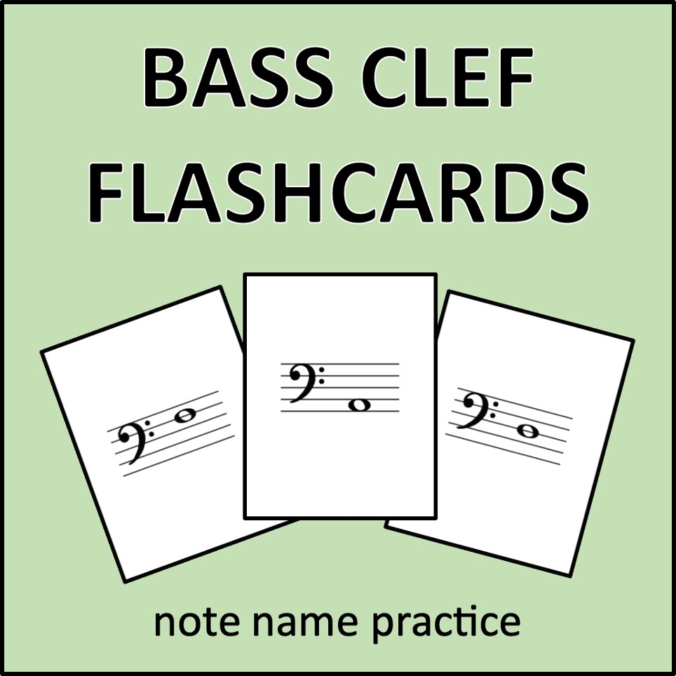 Bass Clef Flashcards An Activity To Practice Note Names Made By Teachers