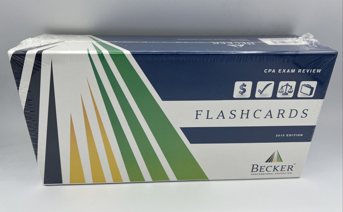 Becker CPA Exam FlashCards Review 2010 Edition New Unopened Box EBay