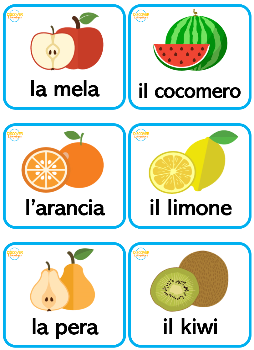 Beginner Italian Flashcards Fruit Frutta Made By Teachers Beginner Italian Flashcards Fruit Frutta Made By Teachers