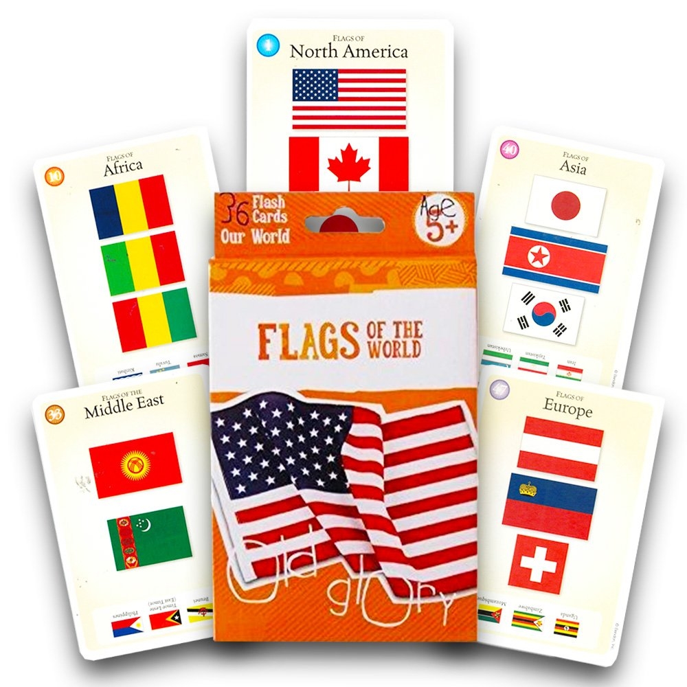 Bendon Flags Of The World Flashcards 36 Pack Flag Flashcards Amazon de Stationery Office Supplies
