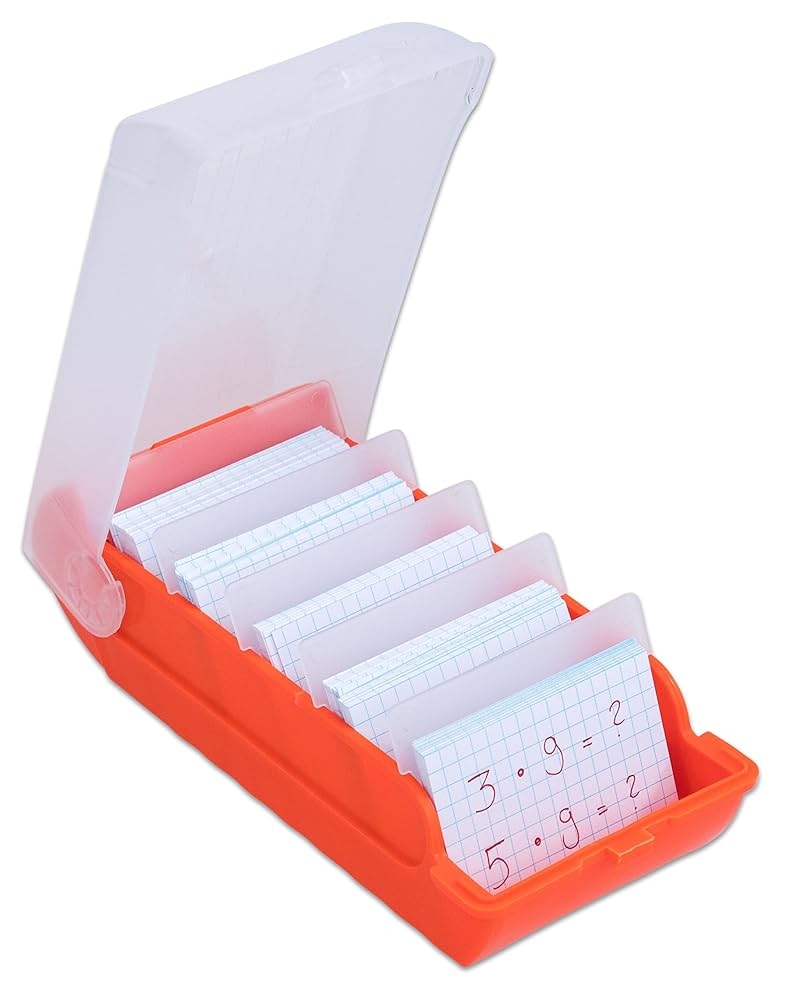 Betzold Card Box DIN A8 Flashcard Box Card Box For Vocabulary Flashcards Amazon de Stationery Office Supplies