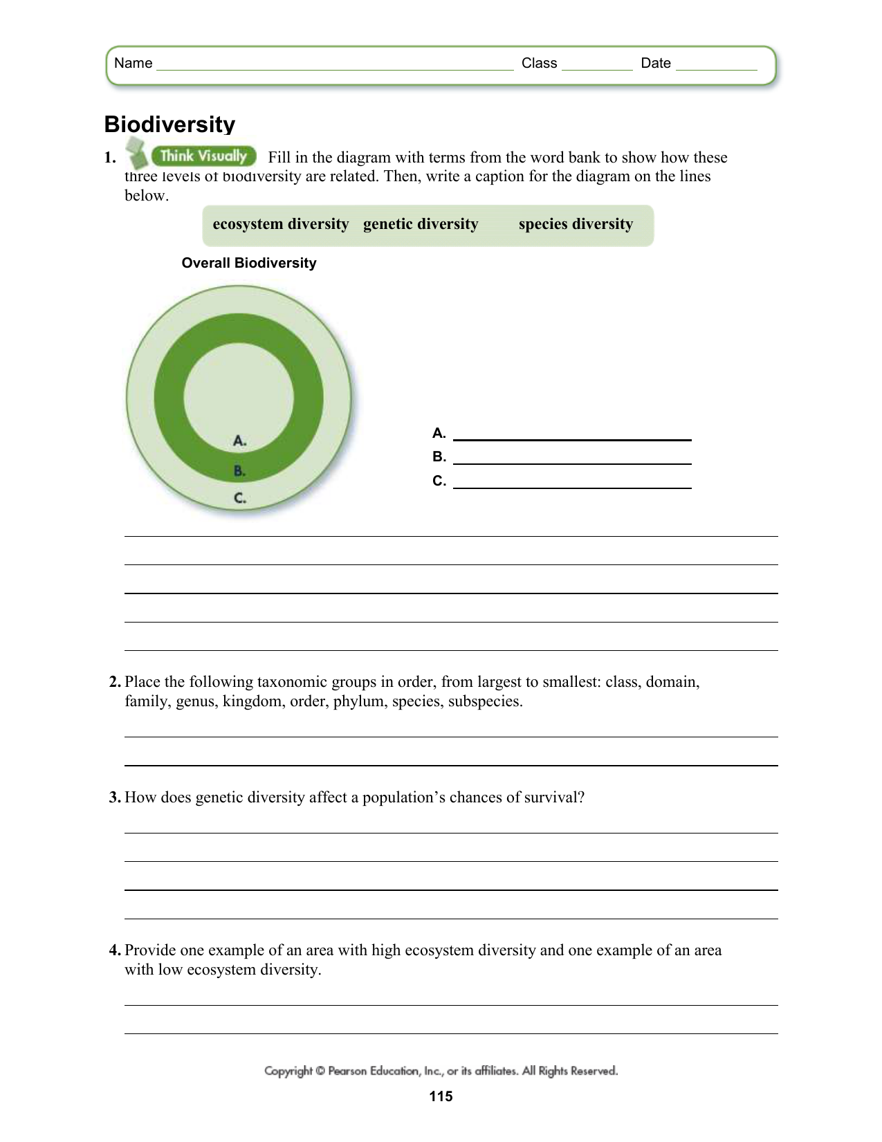 Bill Nye Biodiversity Video Worksheet Why Should This