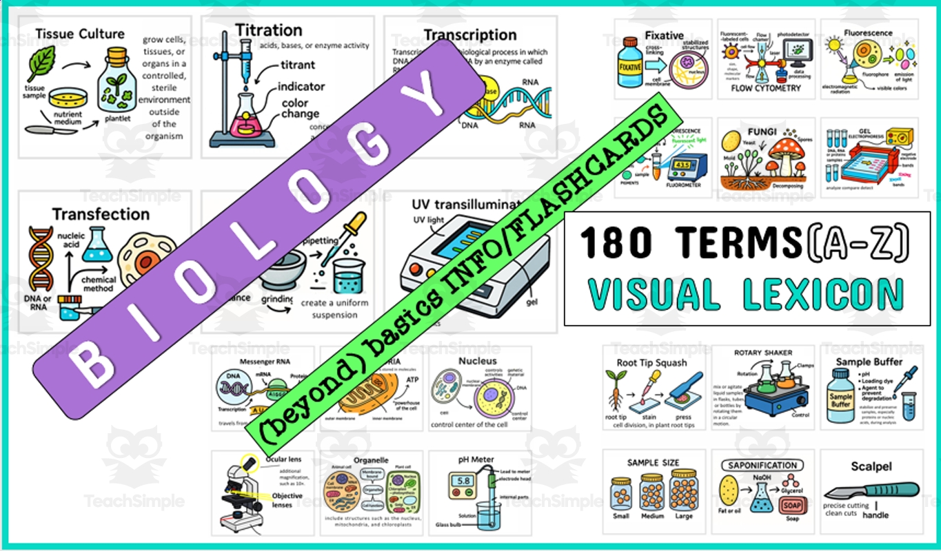Biology Terms Info Flashcards Catalog By Teach Simple