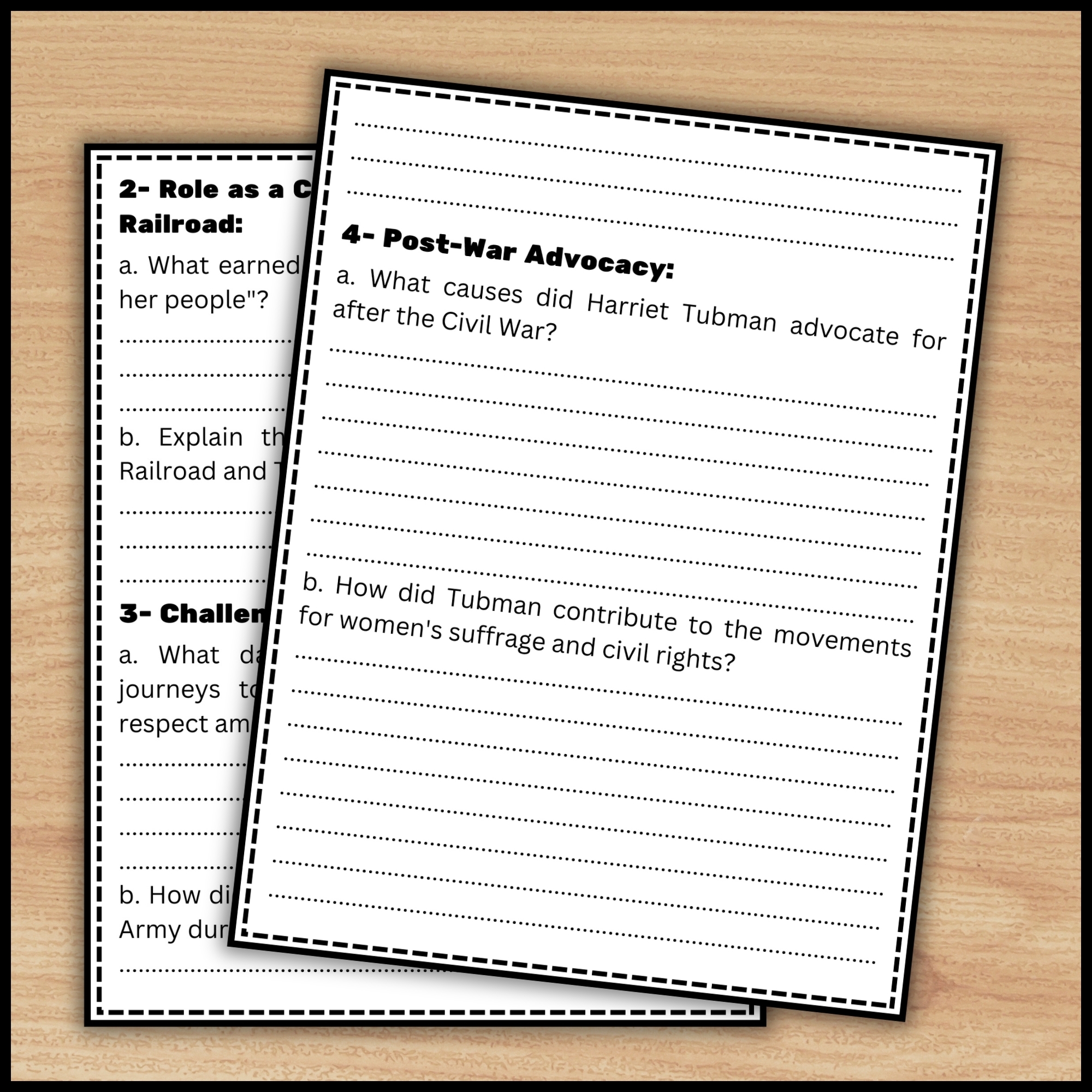 Black History Month Harriet Tubman Reading Comprehension Passage Questions Made By Teachers Black History Month Harriet Tubman Reading Comprehension Passage Questions Made By Teachers